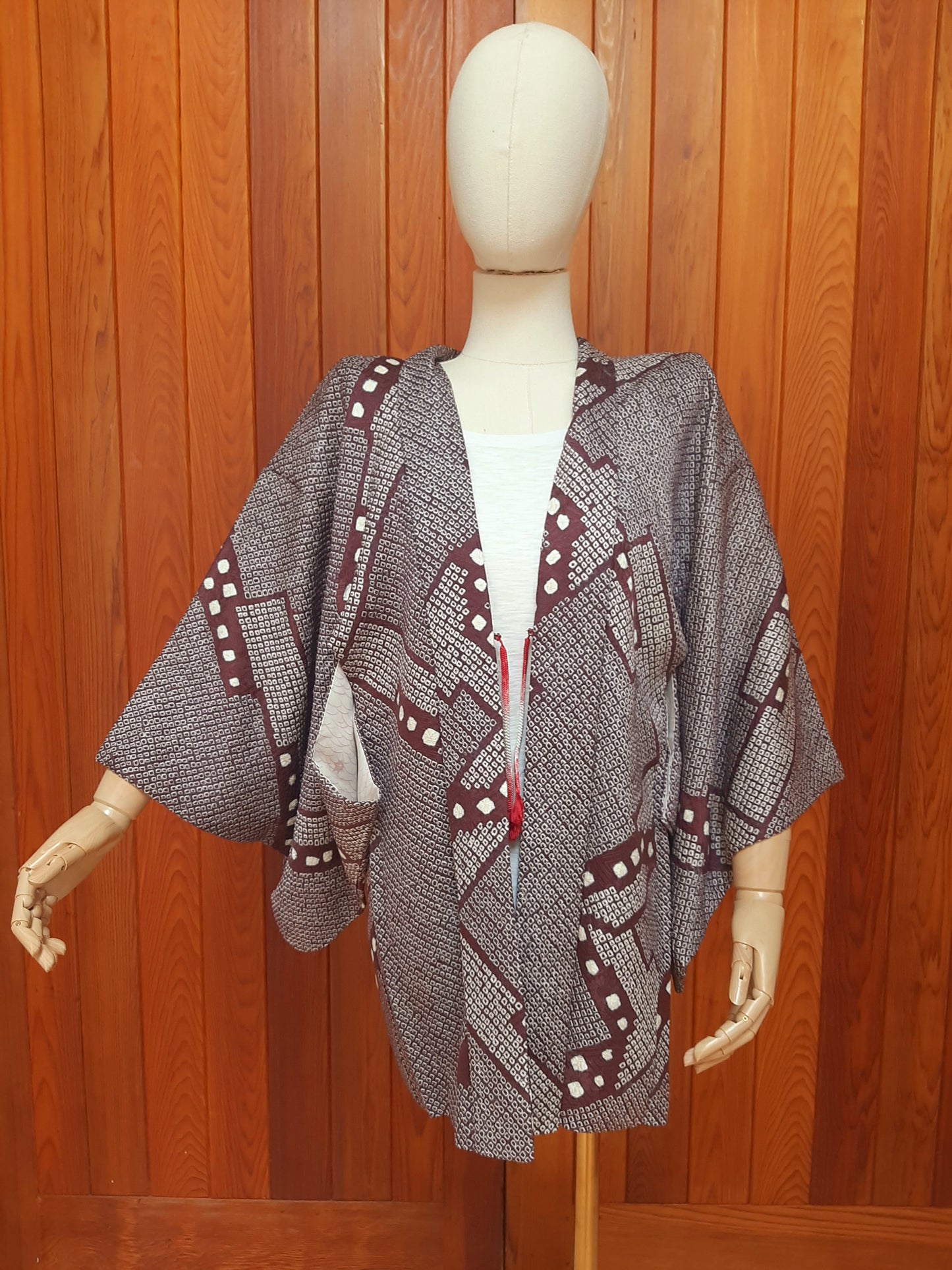 Japanese Vintage Silk Haori, Kimono jacket