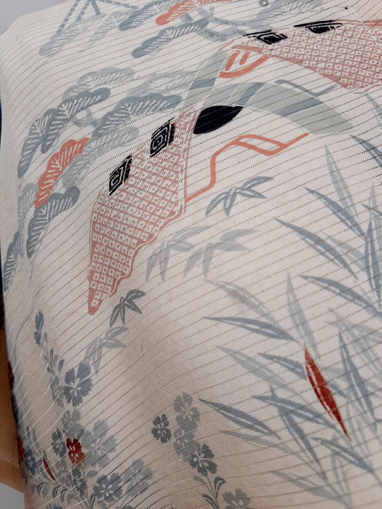 Vintage kimono silk top