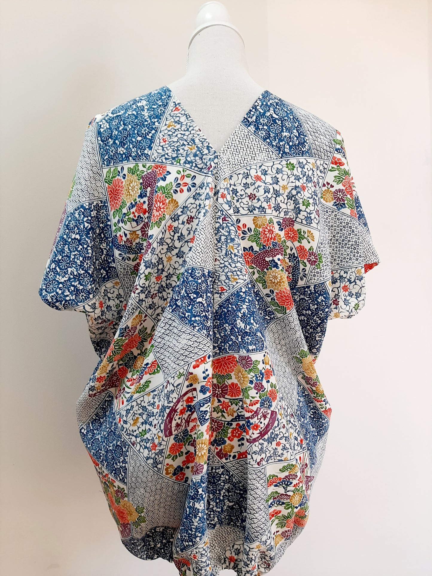 Vintage kimono silk top