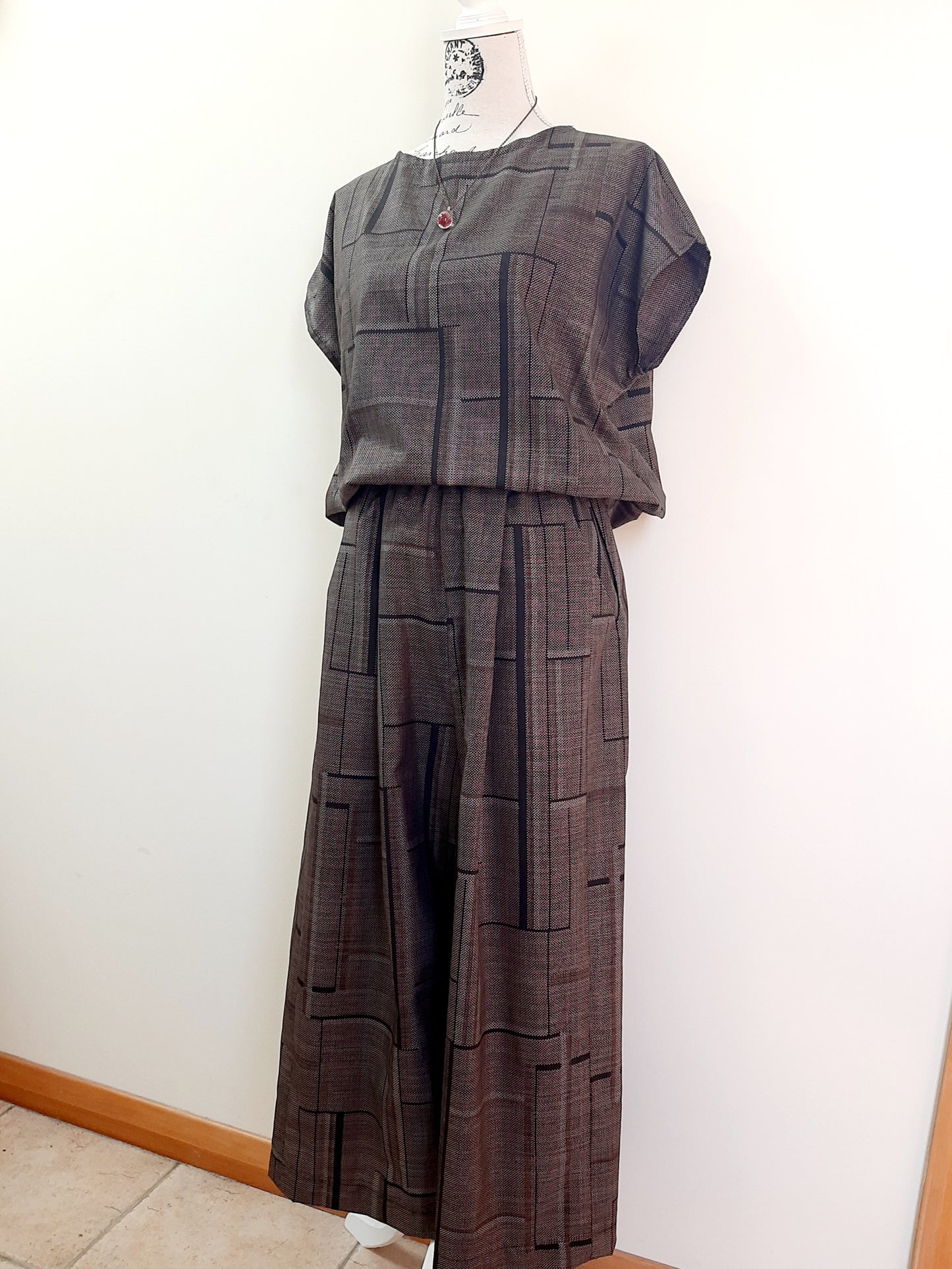 Vintage Kimono Wide Pants