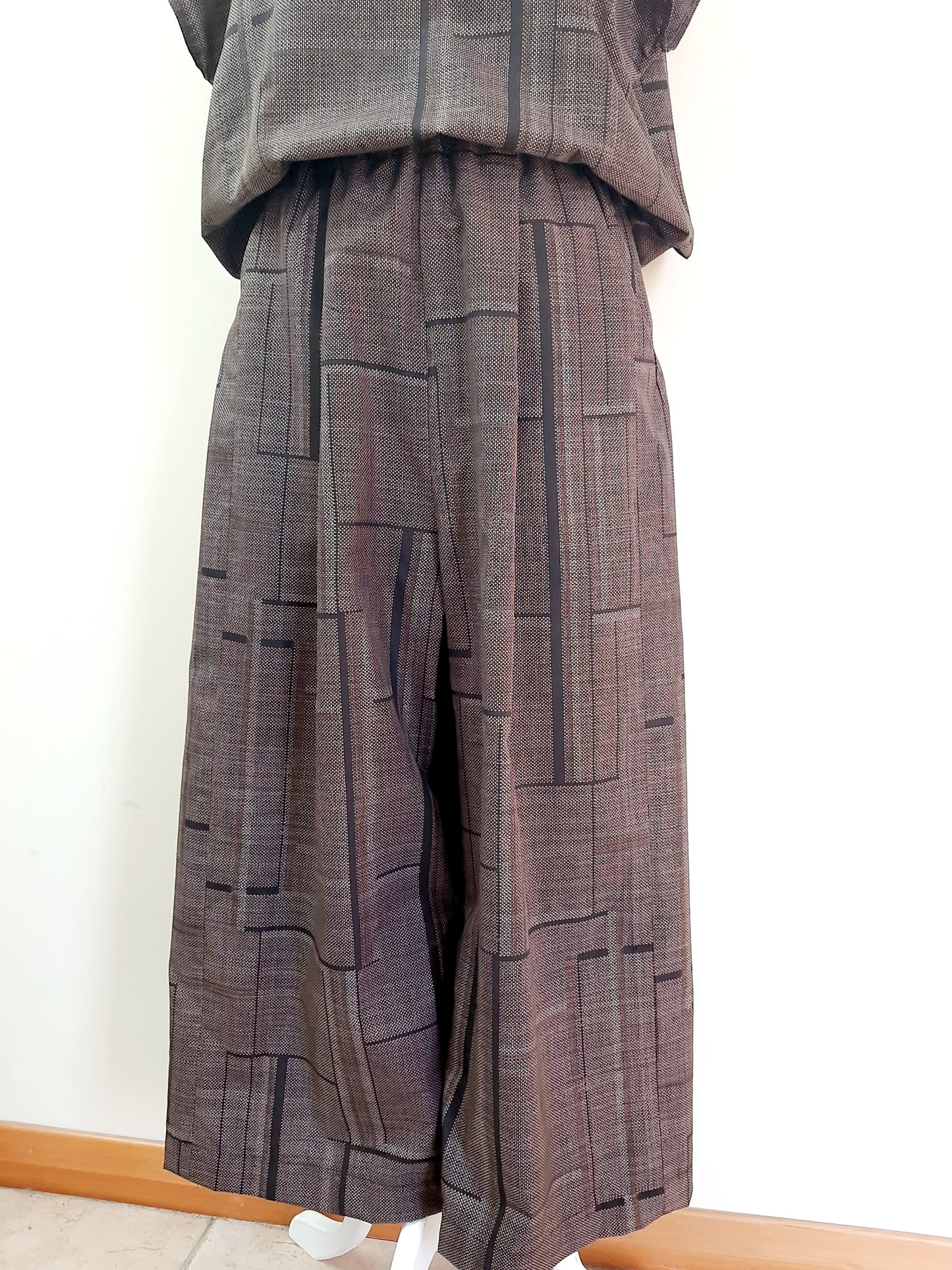 Vintage Kimono Wide Pants