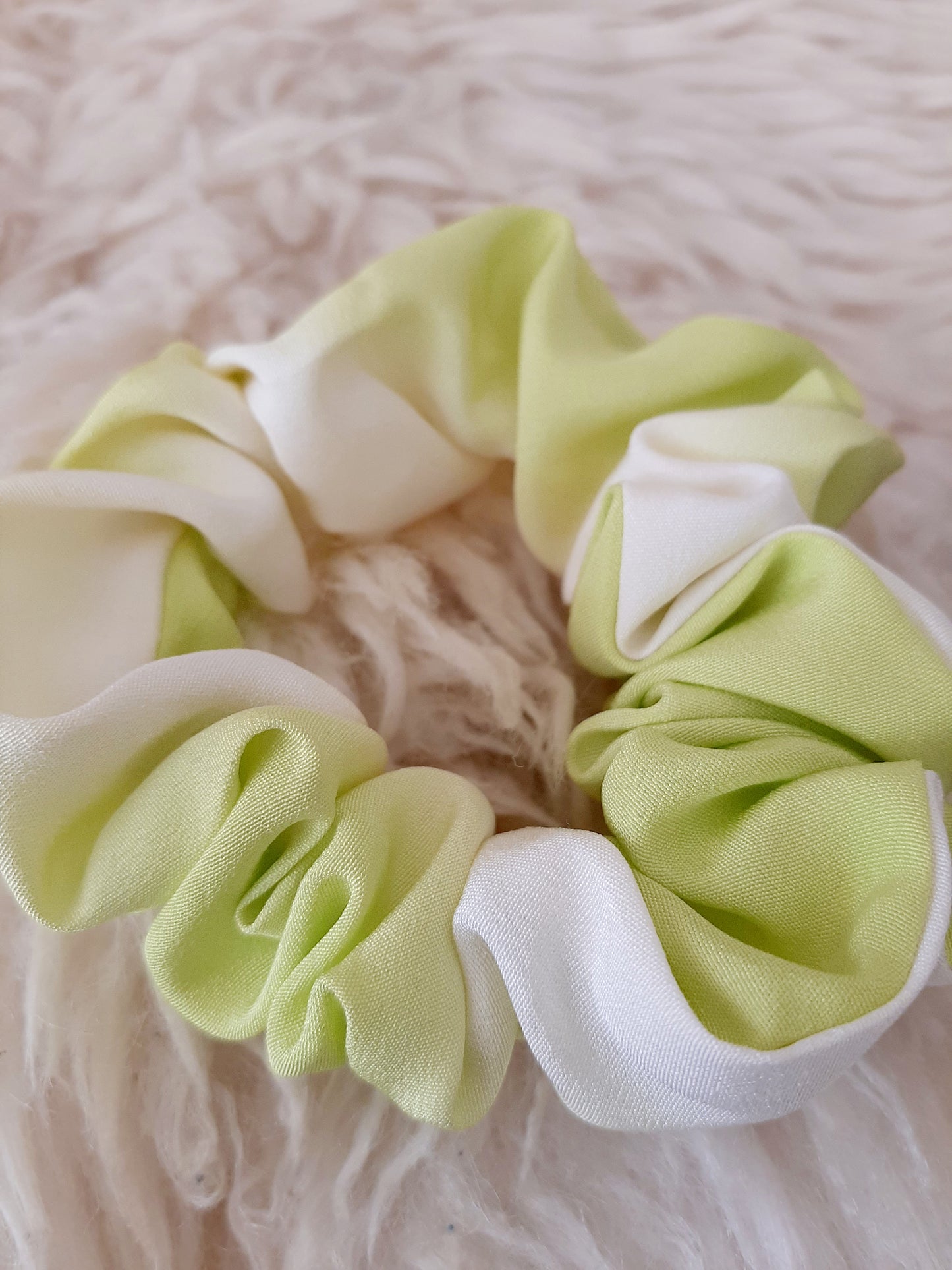 Vintage kimono silk scrunchies