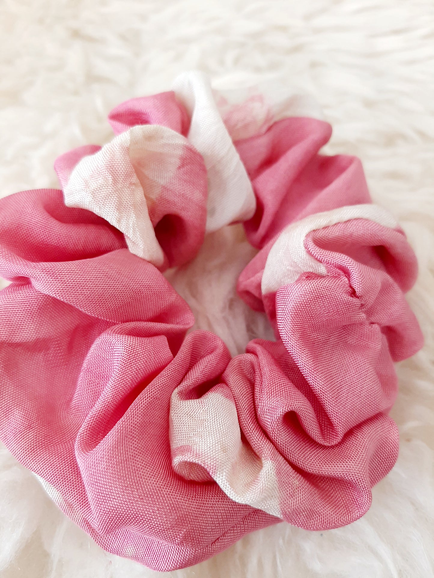 Vintage kimono silk scrunchies