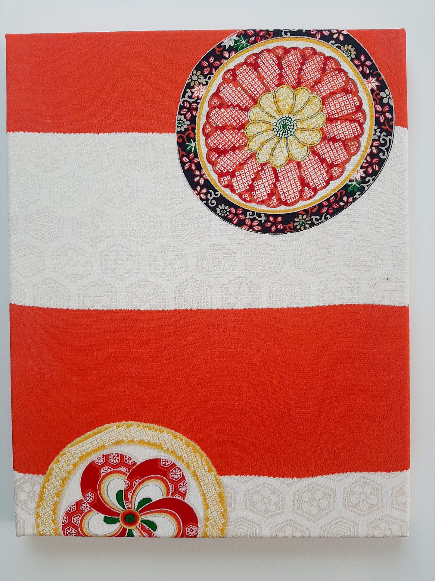 A set of Vintage Kimono canvas wall art