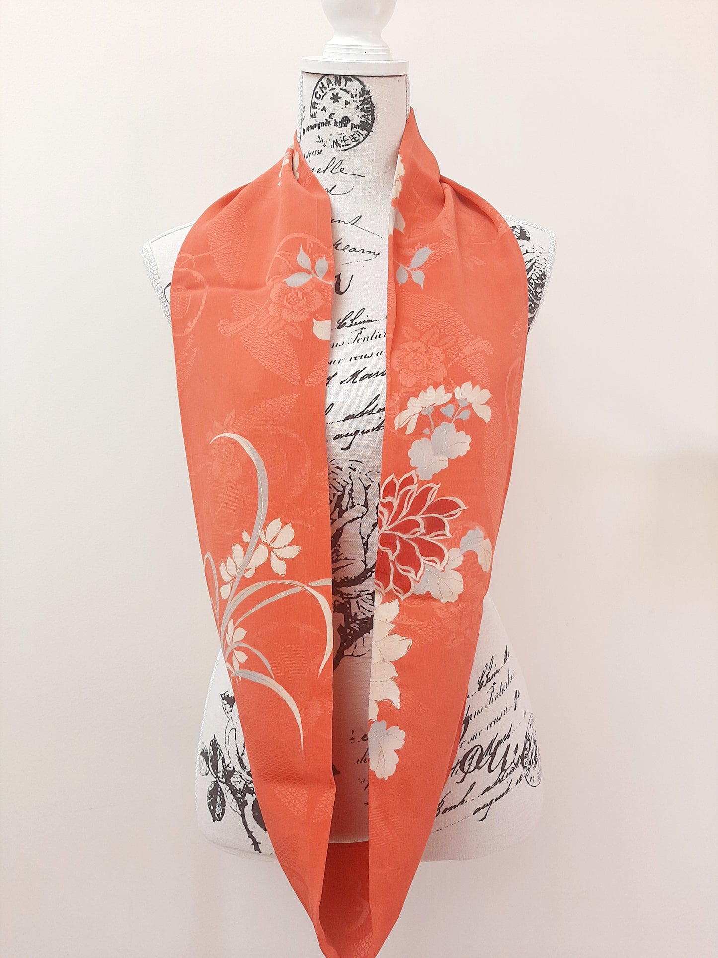 Vintage kimono silk snood