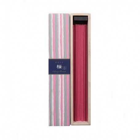 GIFT SET Japanese incense sticks- Cherryblossom & vintage kimono silk scrunchie