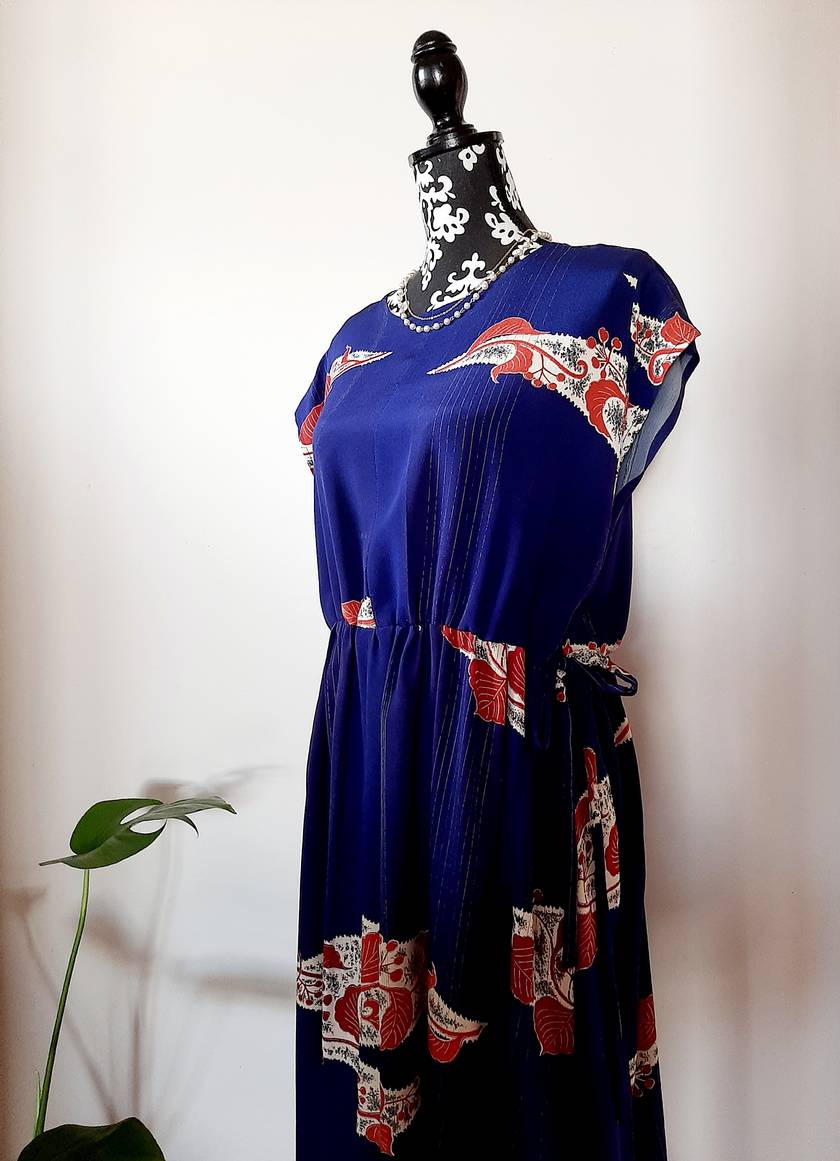 Vintage kimono silk dress