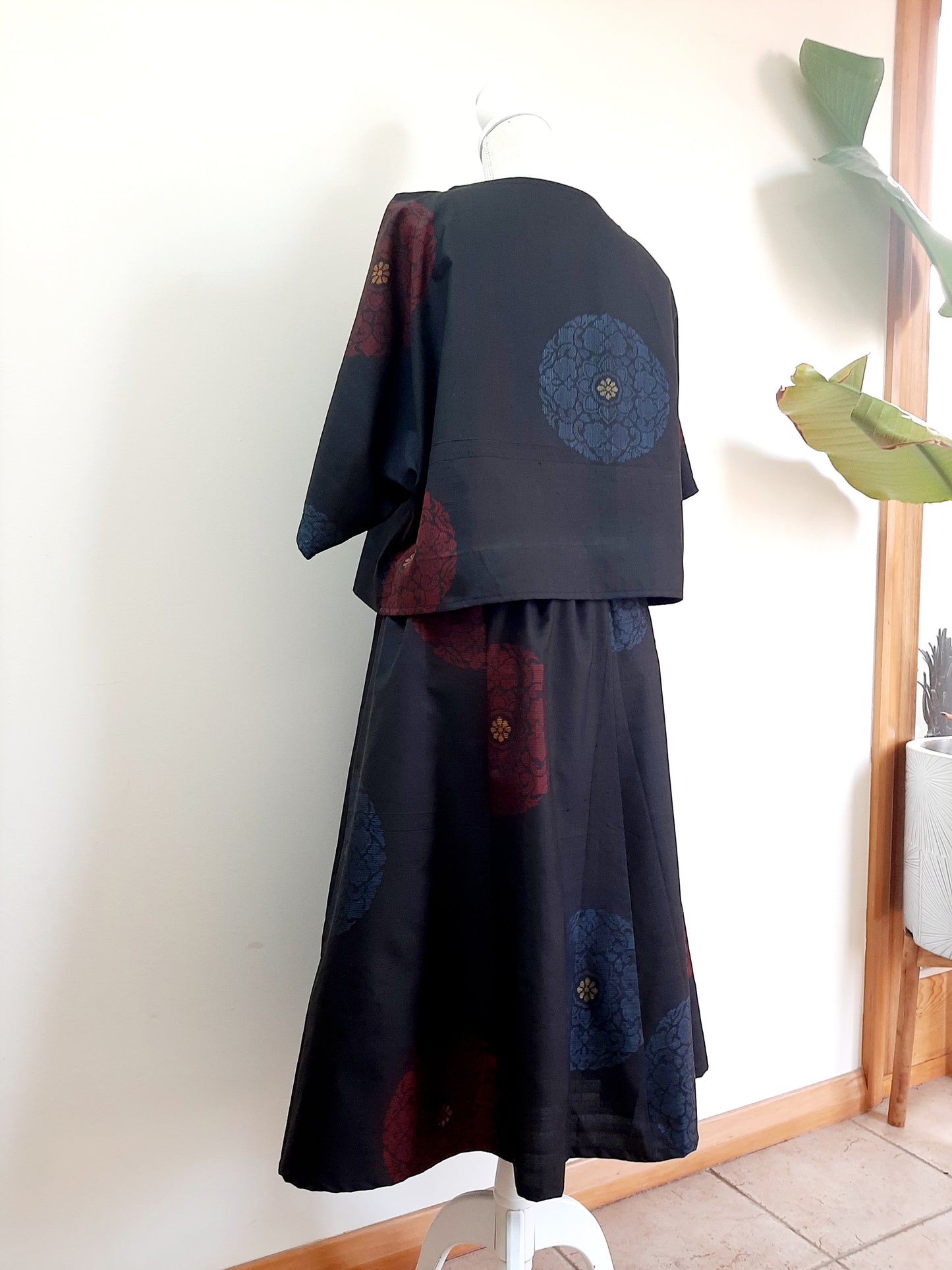 Vintage kimono silk top