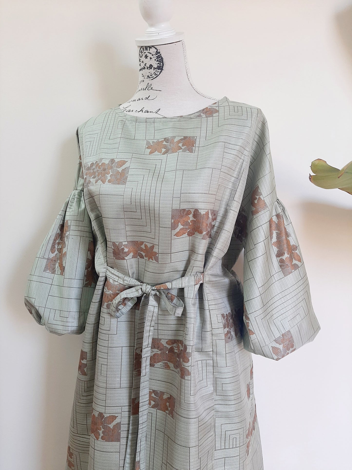 Vintage kimono silk dress