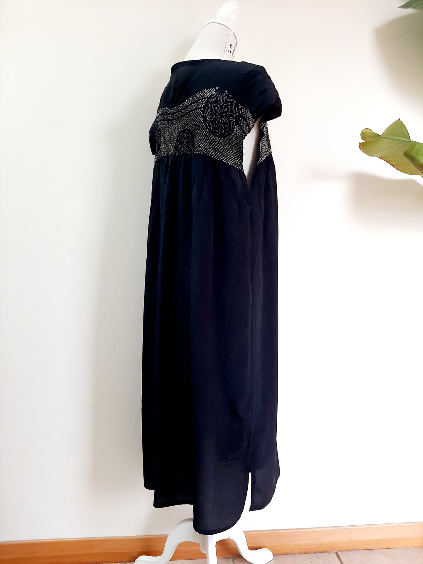 Vintage Kimomo Shibori Silk Dress