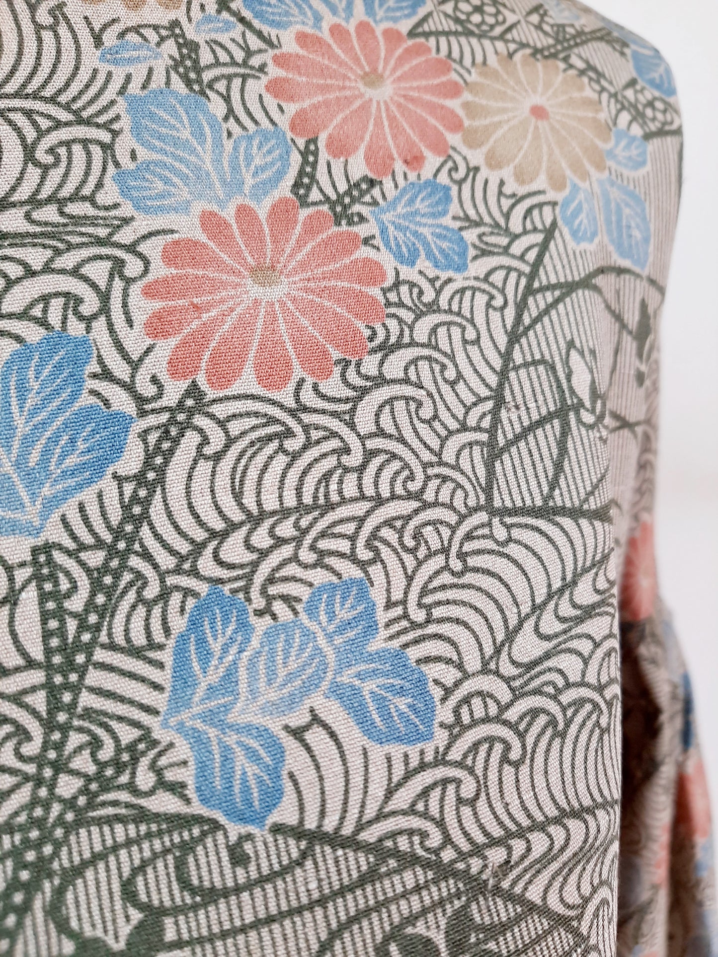 Vintage kimono silk dress