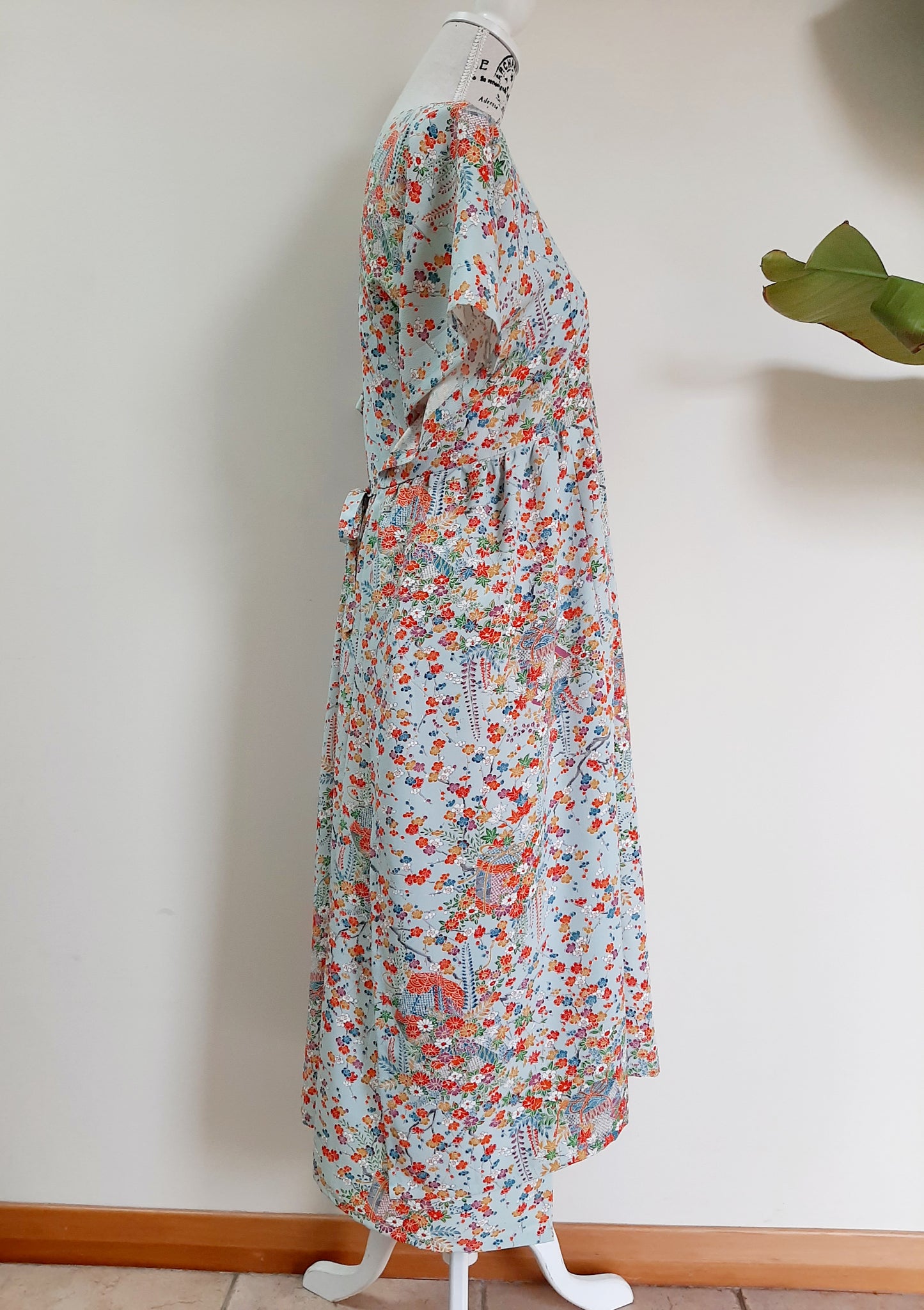 Vintage kimono silk dress