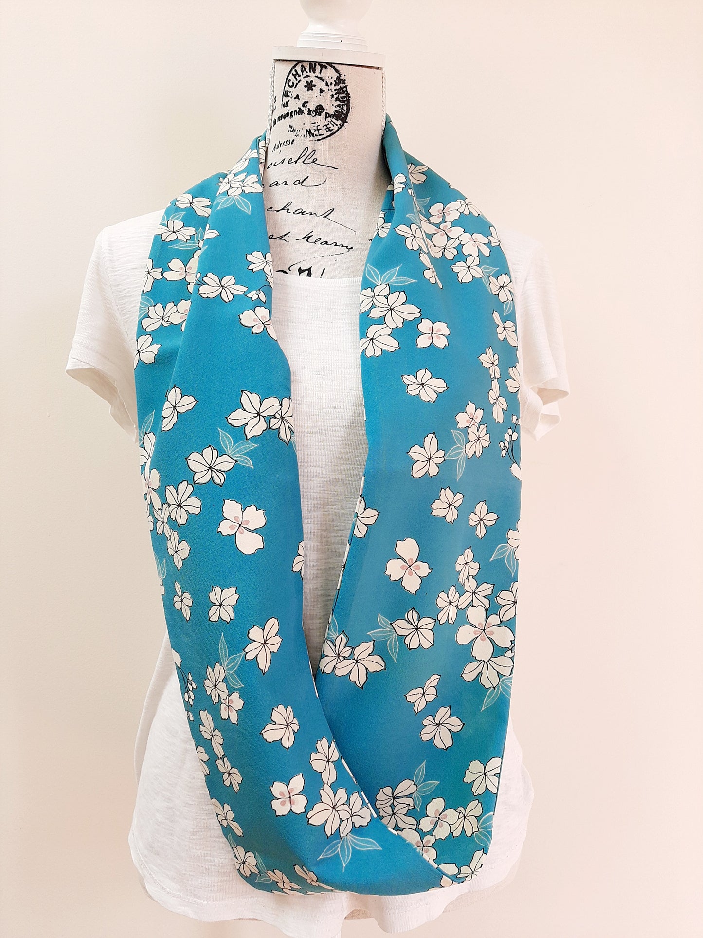 Vintage kimono silk snood