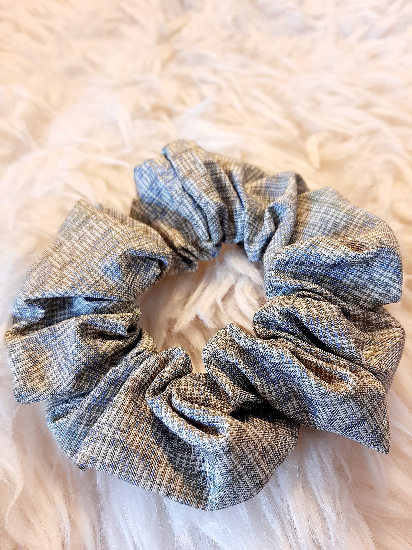 Vintage kimono silk scrunchies