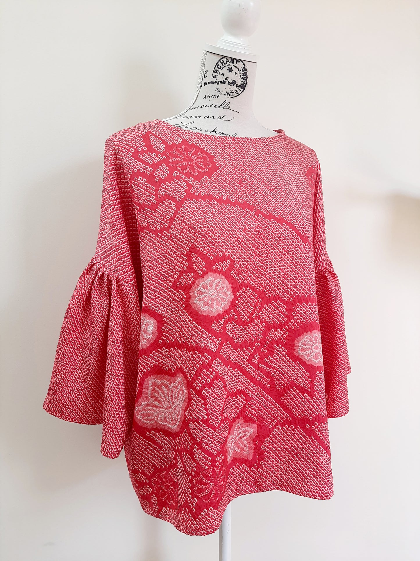 Vintage kimono Shibori silk top