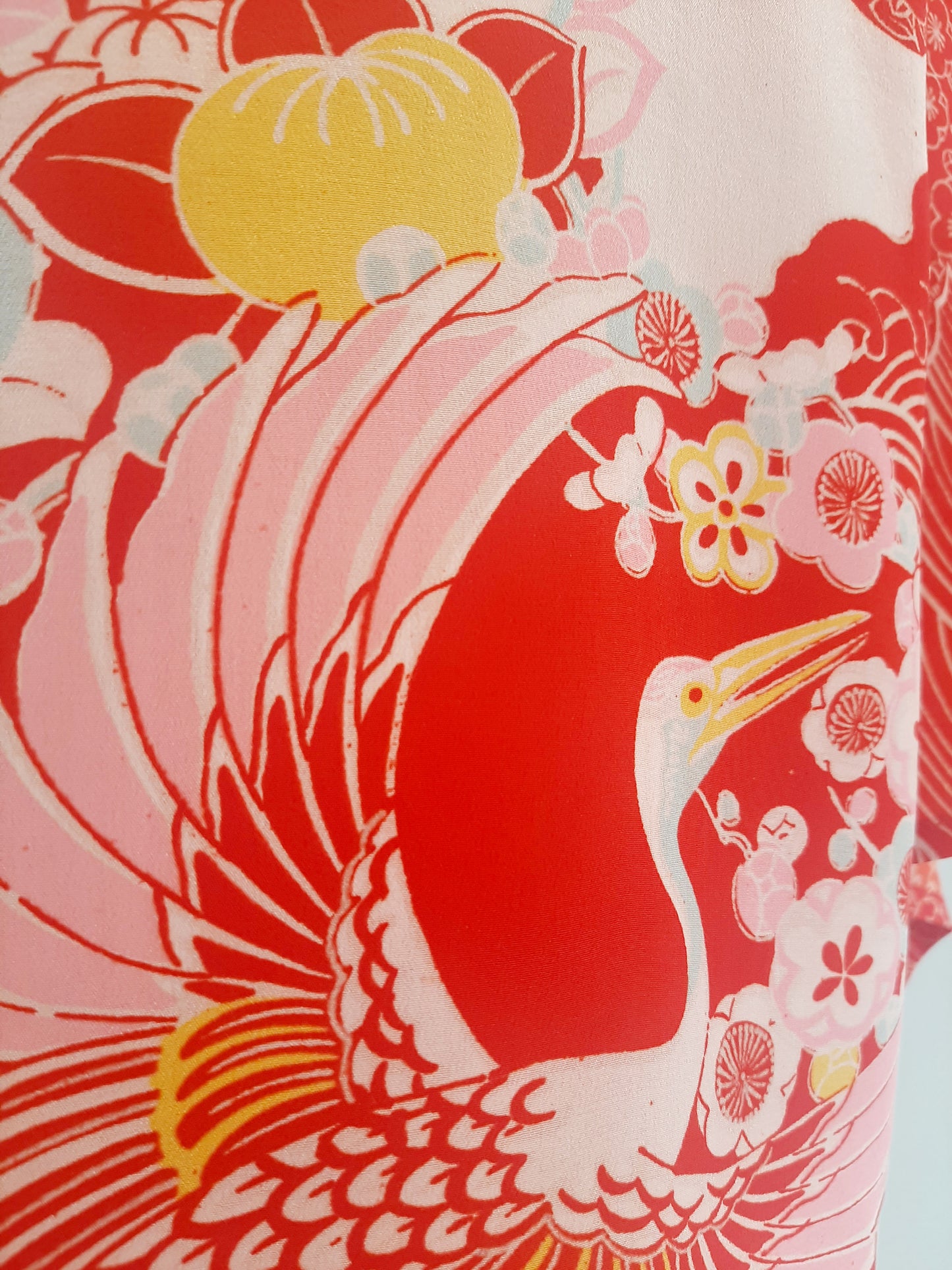 Vintage kimono silk top