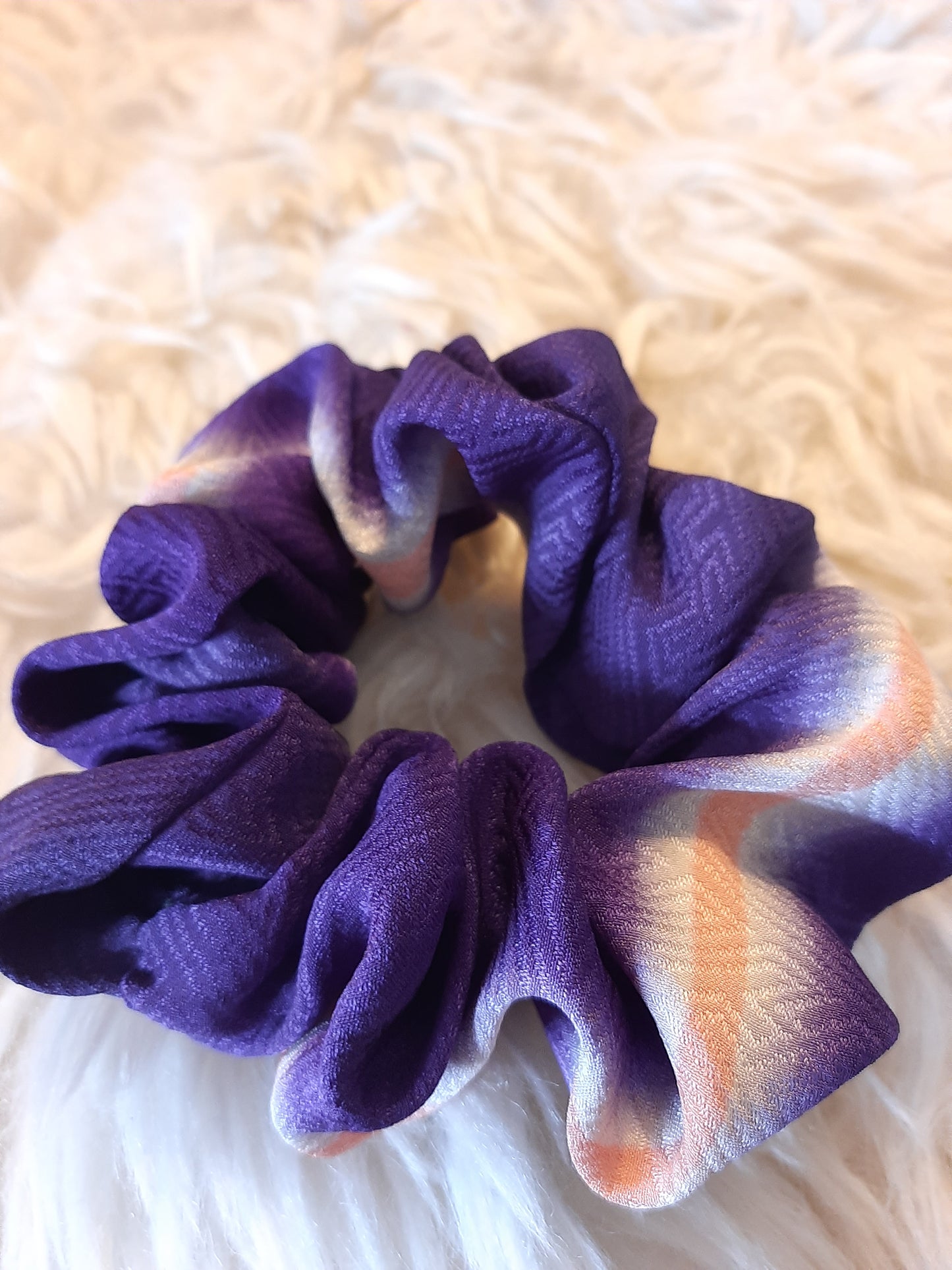 Vintage kimono silk scrunchies