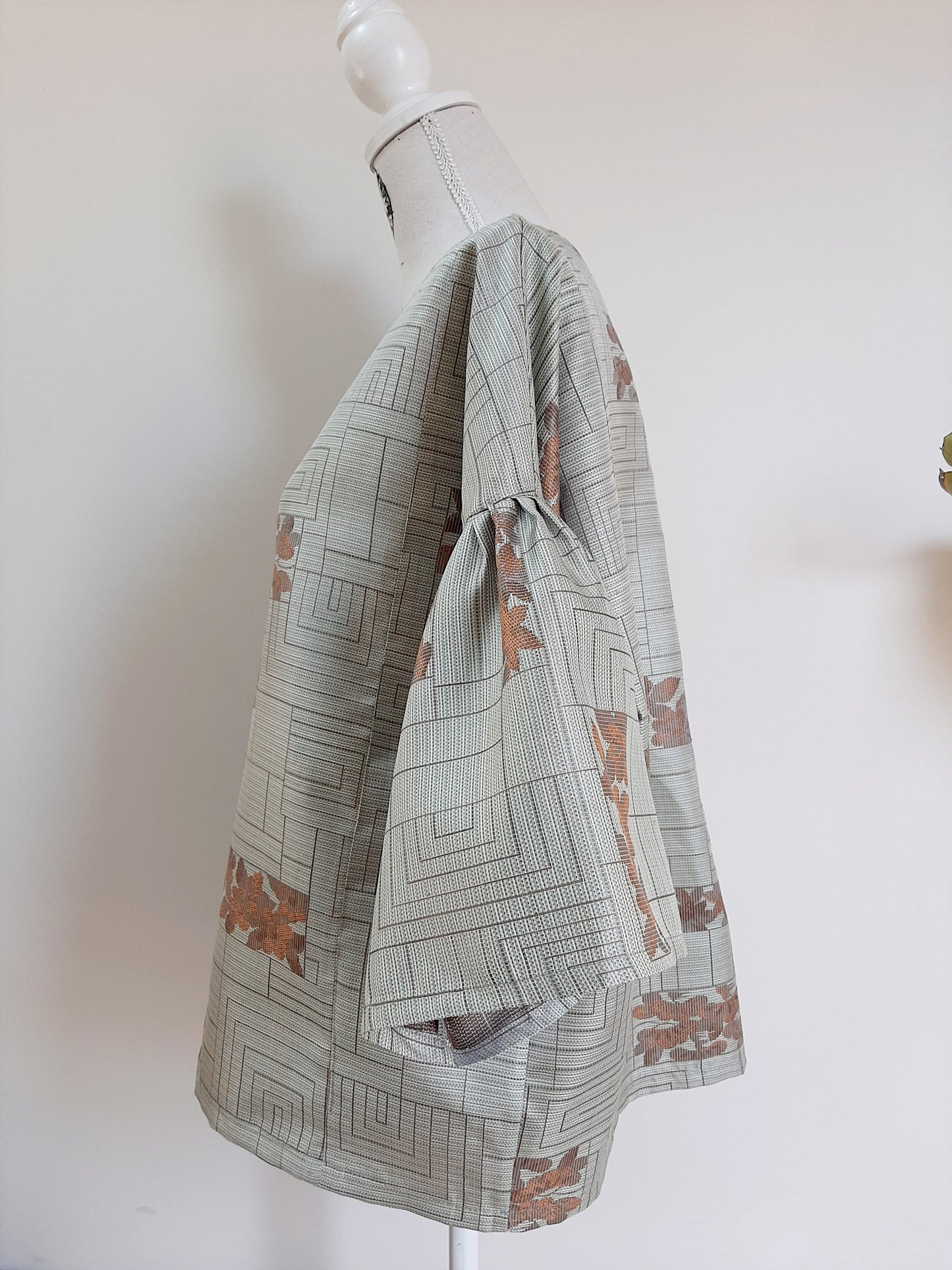 Vintage kimono silk top