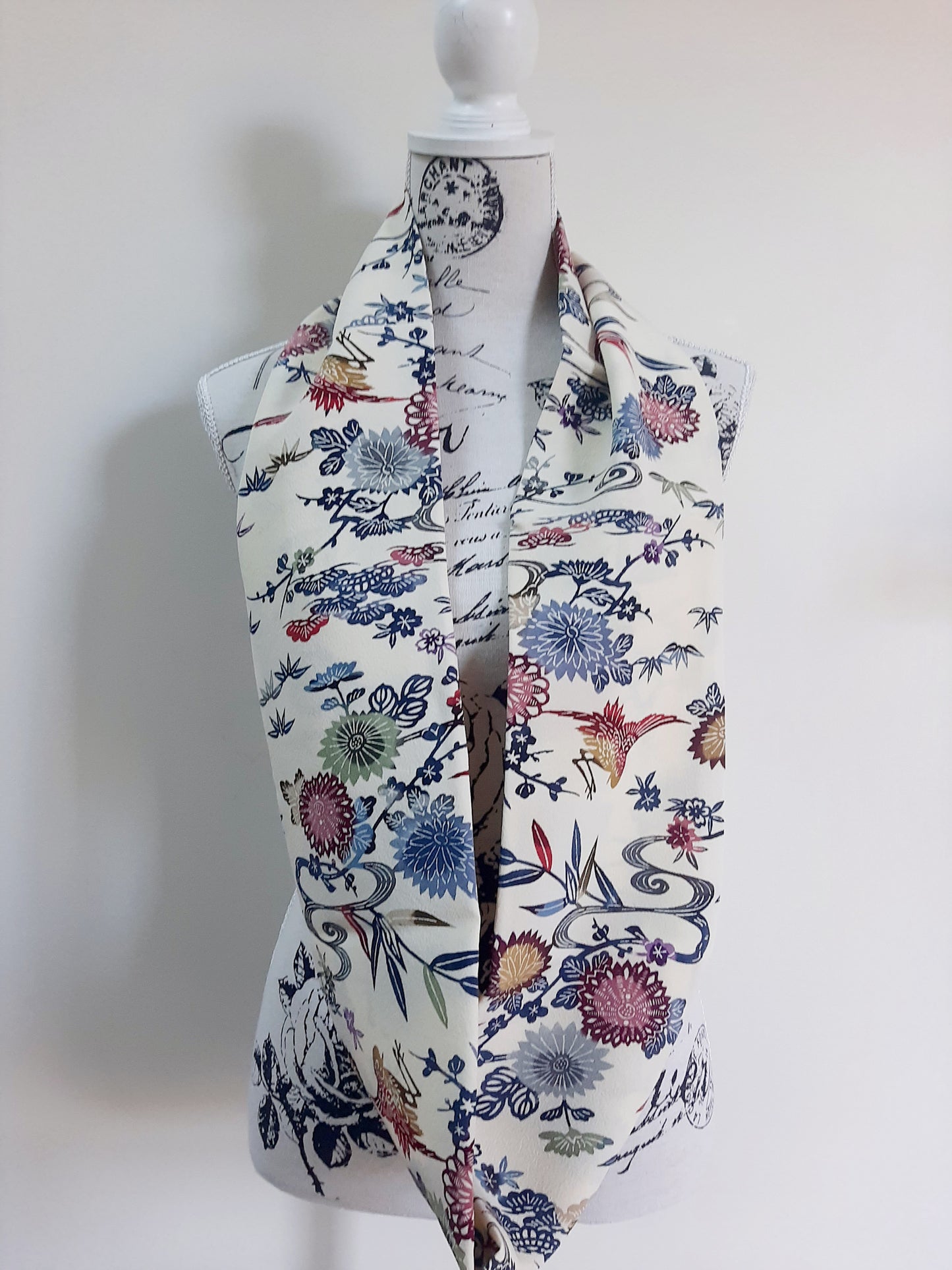 Vintage kimono silk snood