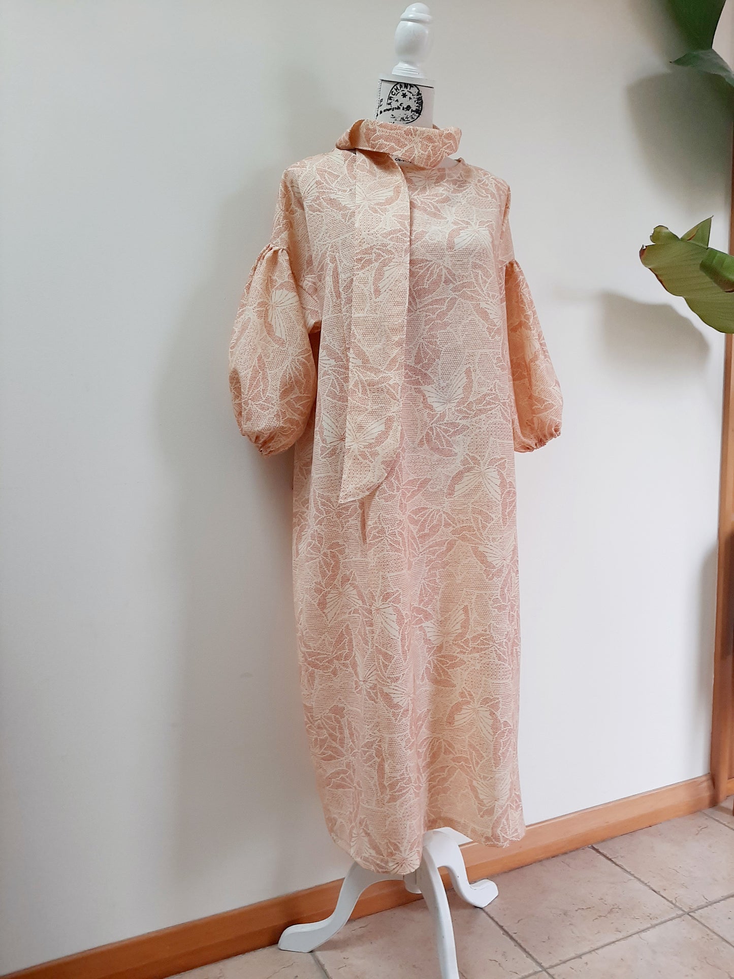 Vintage kimono wool dress