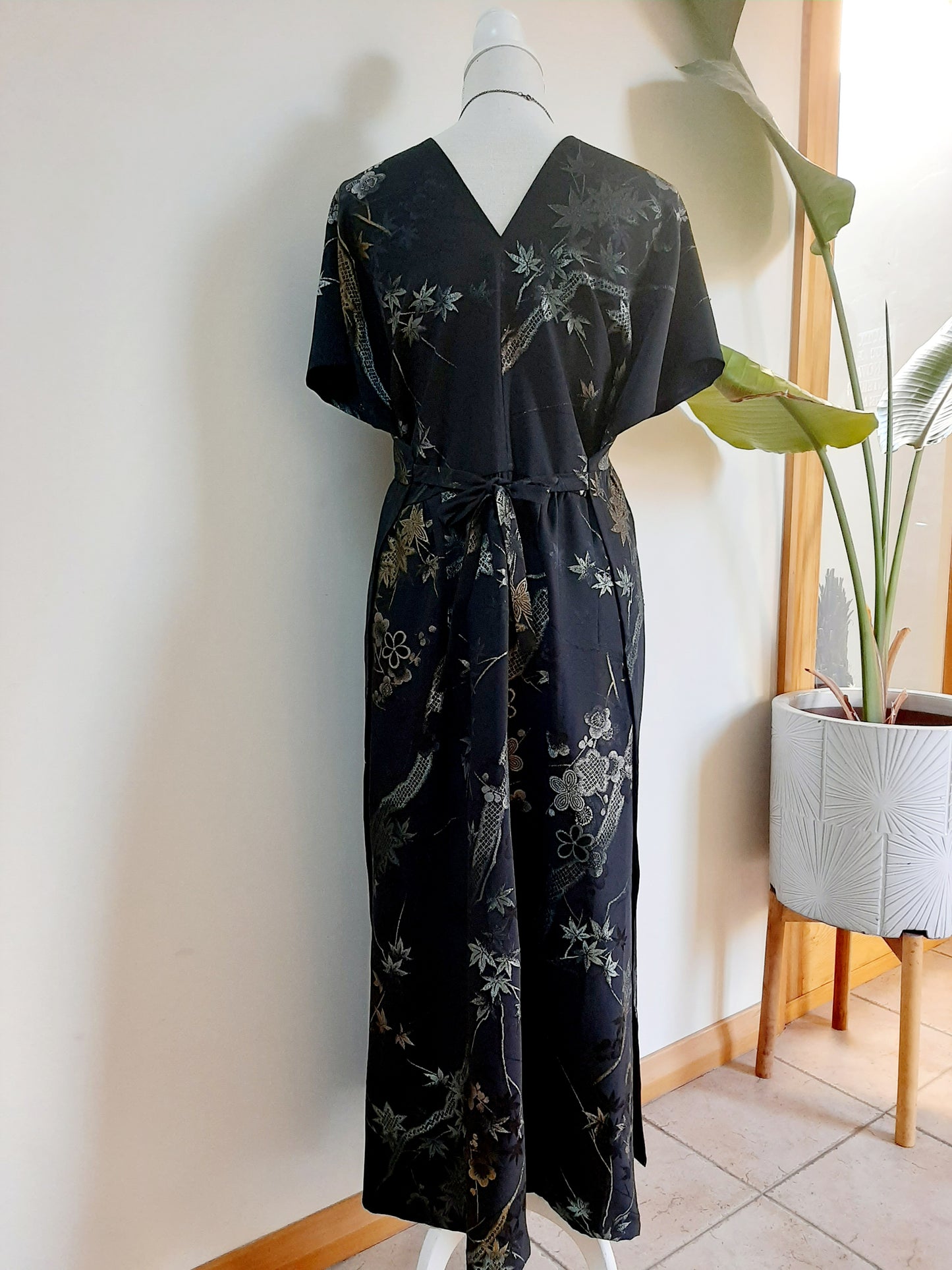Vintage kimono silk dress