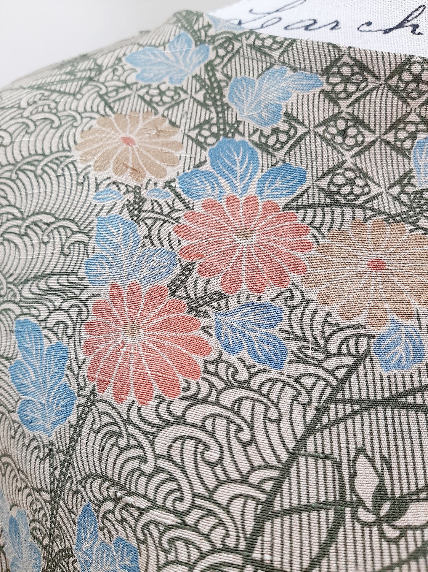 Vintage kimono silk top