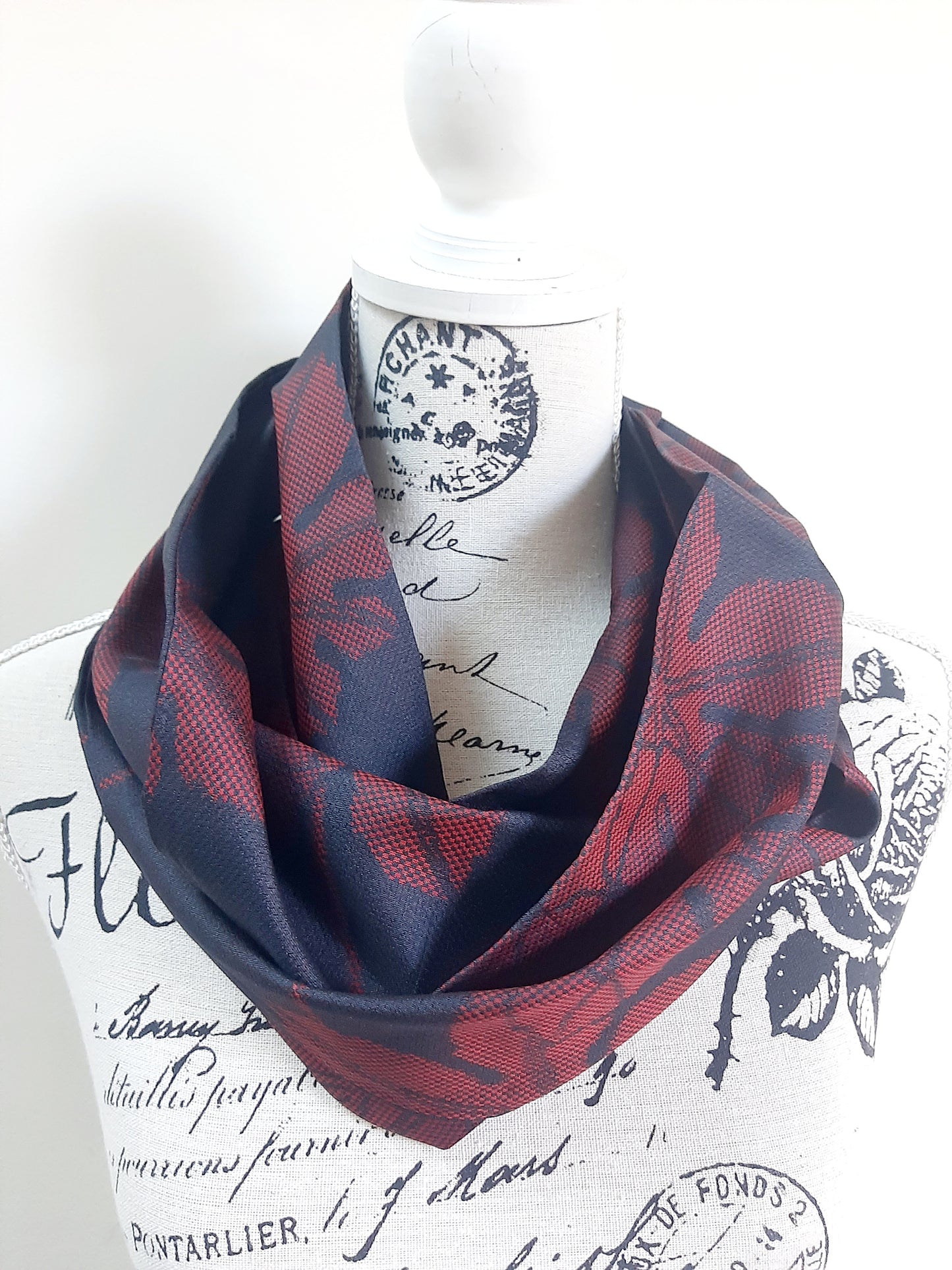 Vintage kimono silk snood