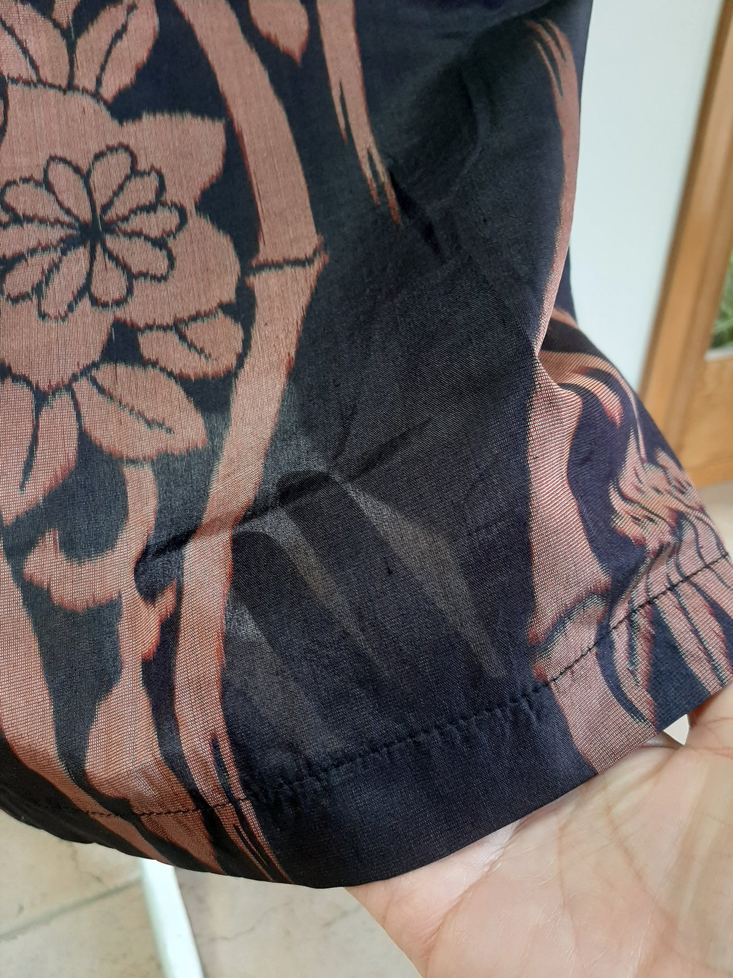 Vintage kimono silk skirt