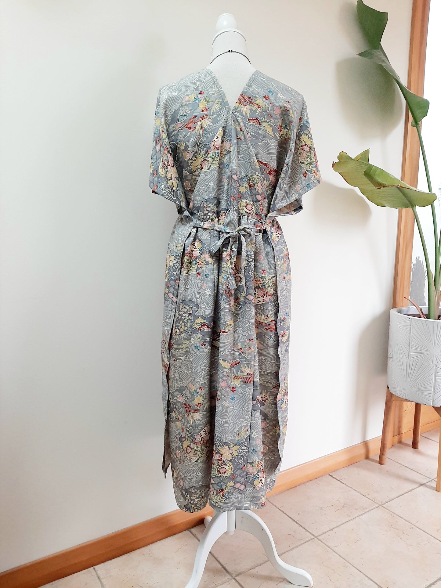 Vintage kimono silk dress