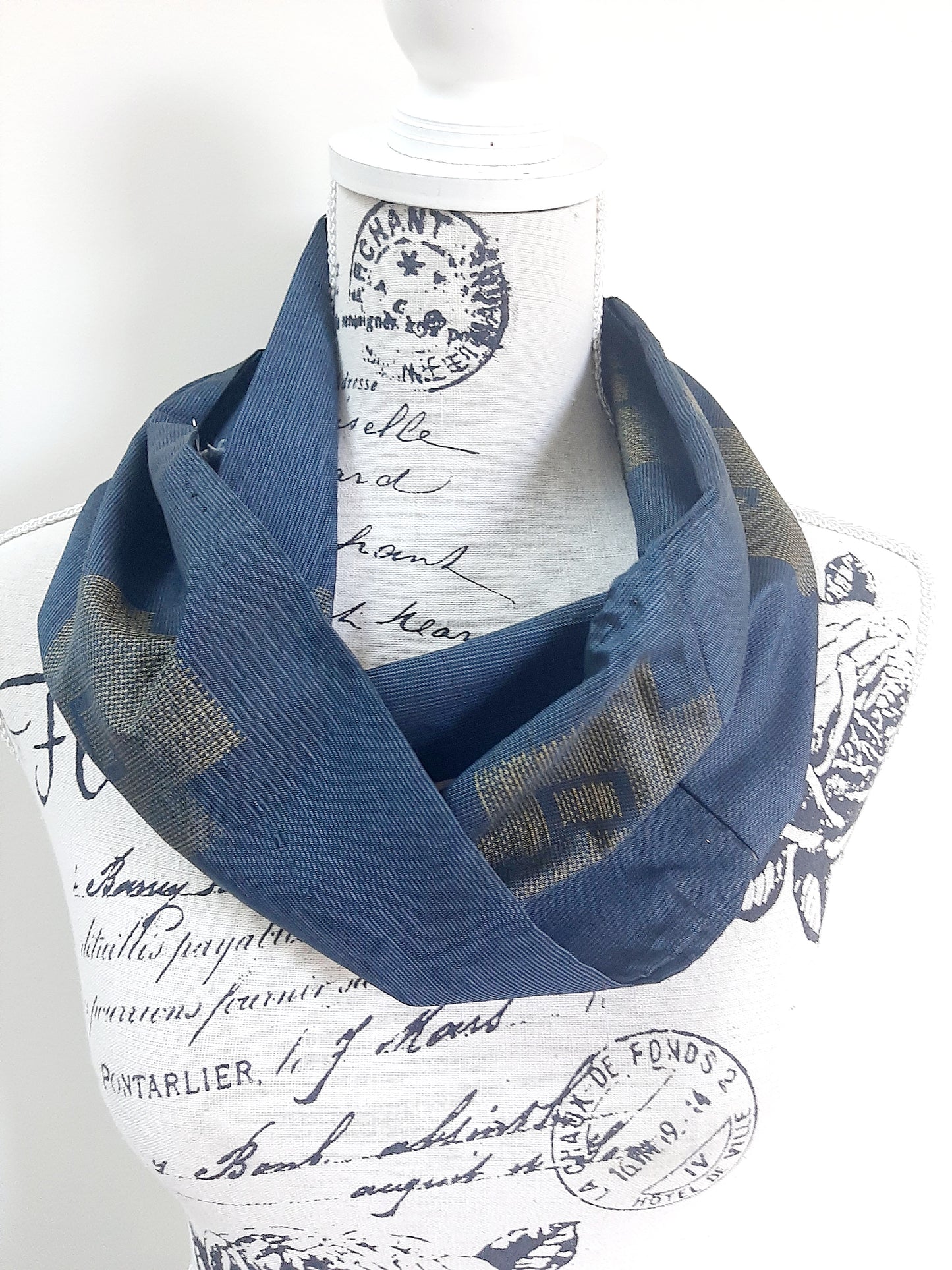 Vintage kimono silk snood