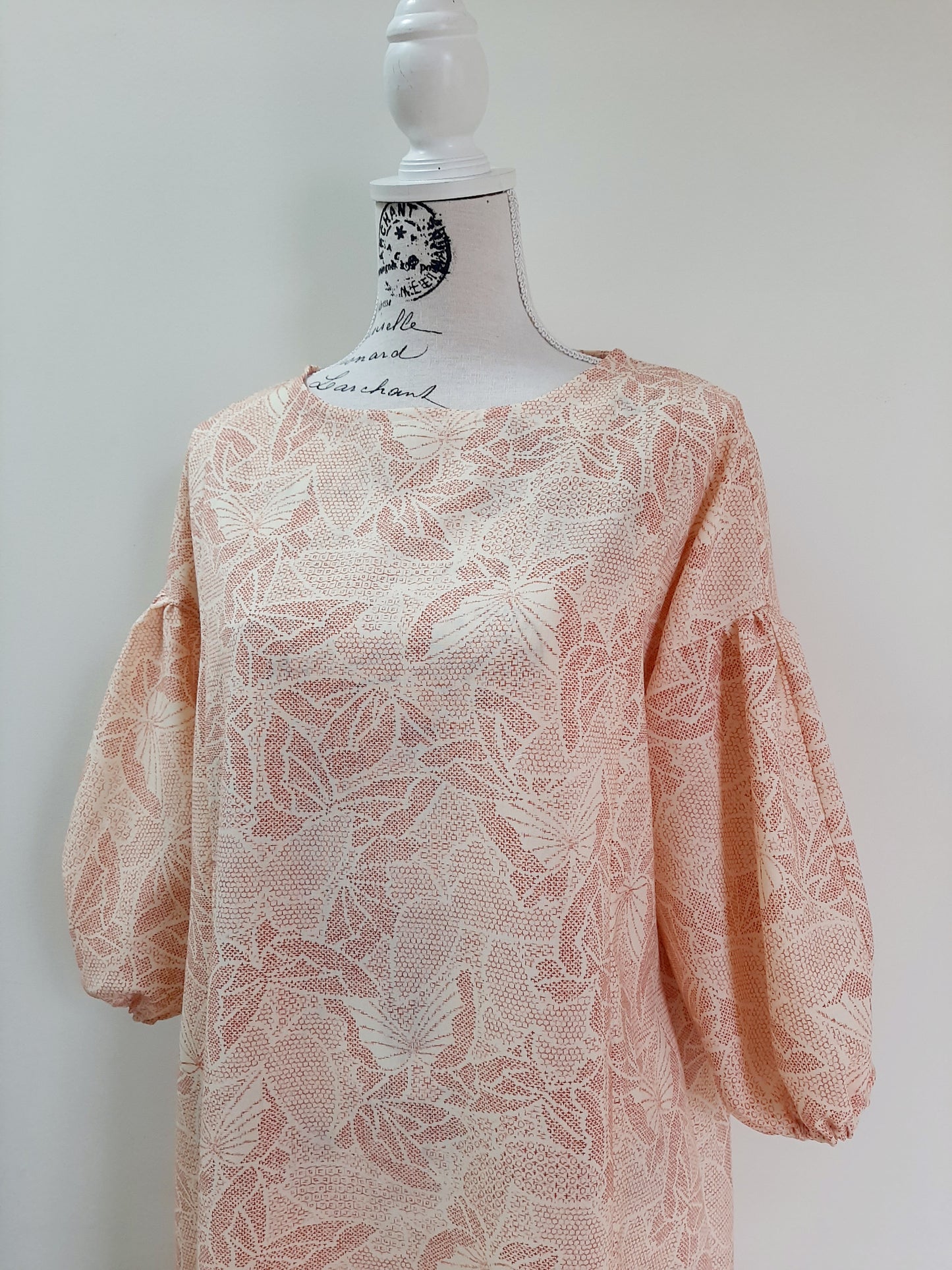 Vintage kimono wool dress
