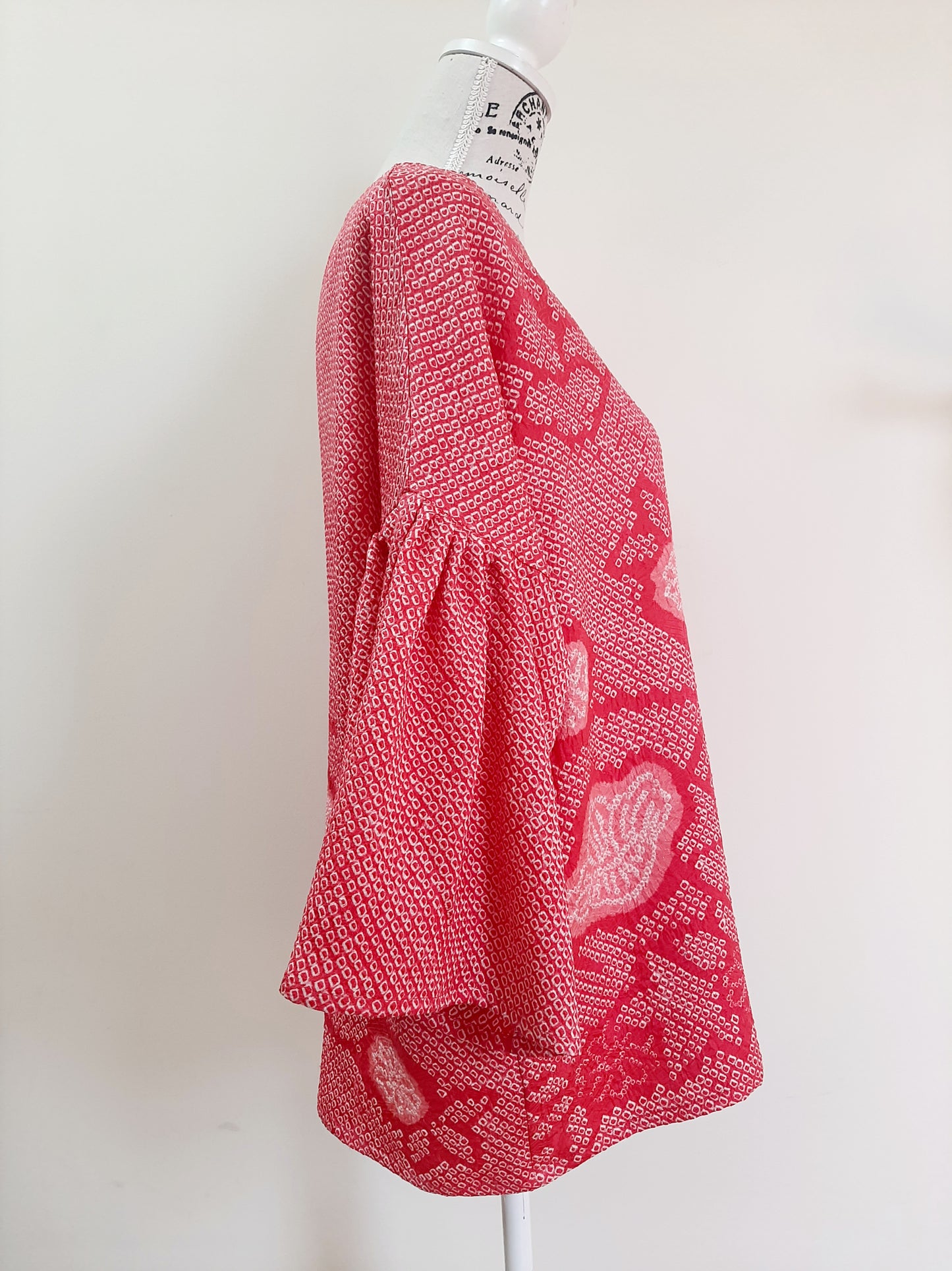 Vintage kimono Shibori silk top