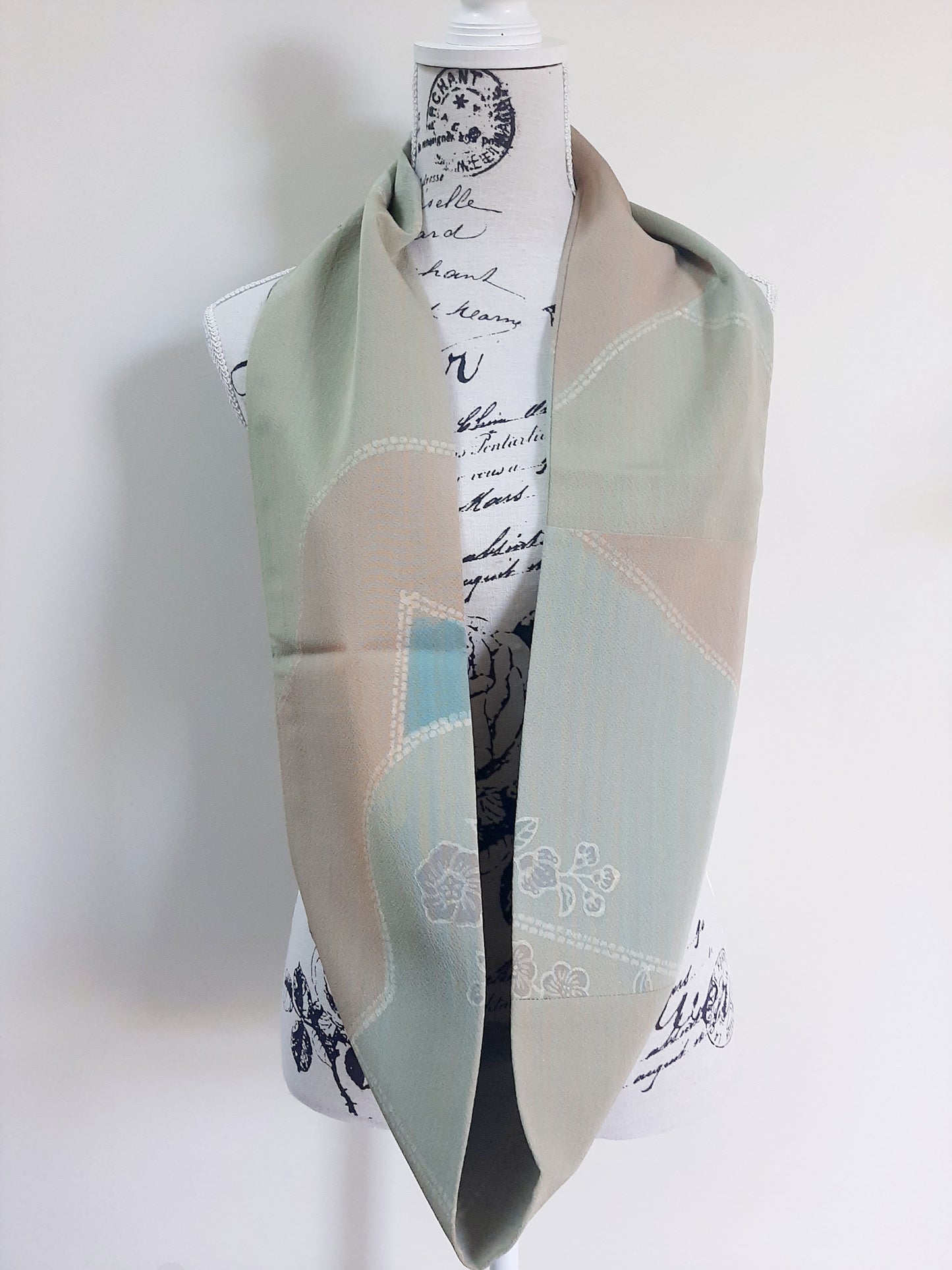 Vintage kimono silk snood