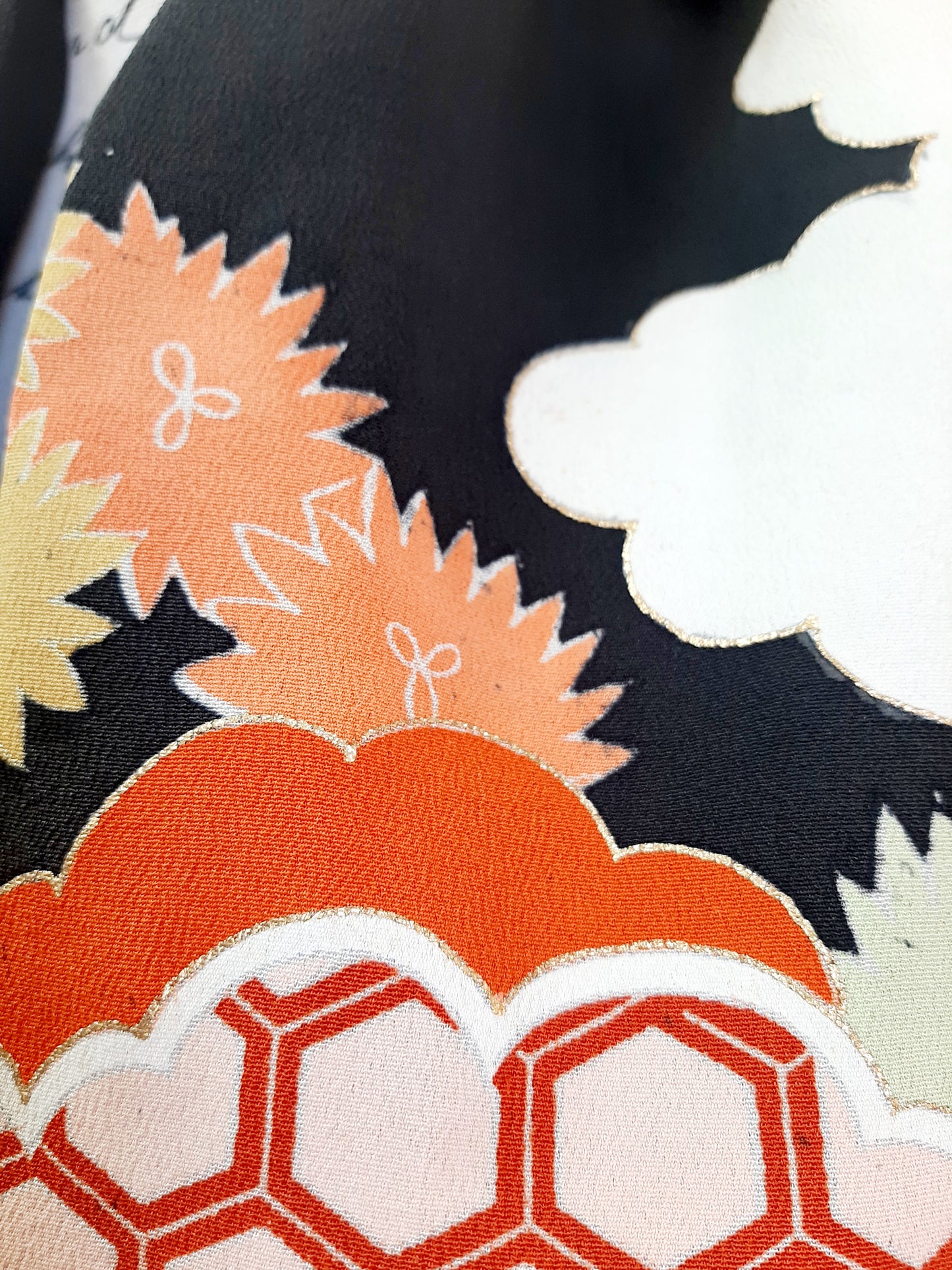 Vintage kimono silk snood