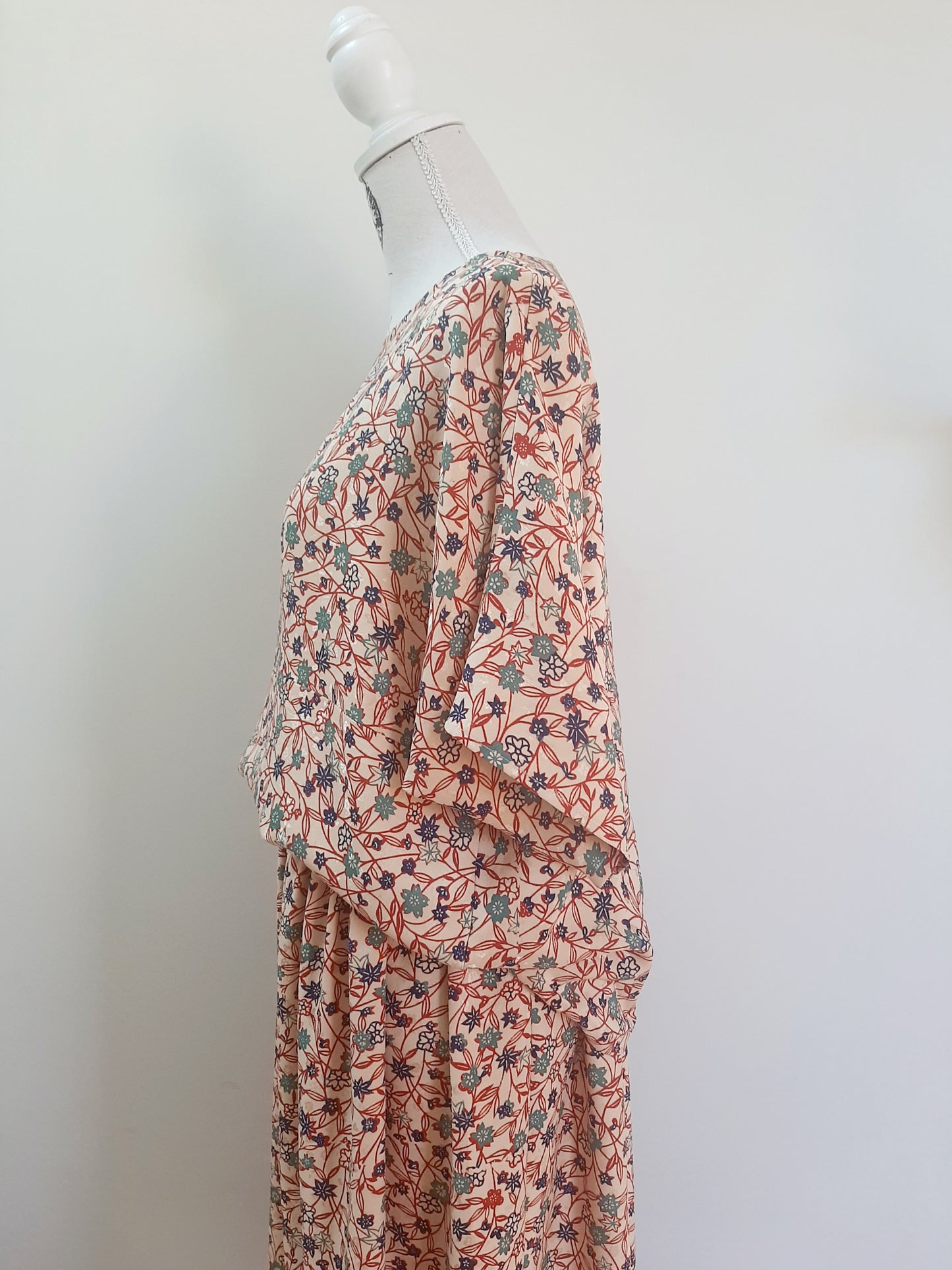Vintage kimono silk top