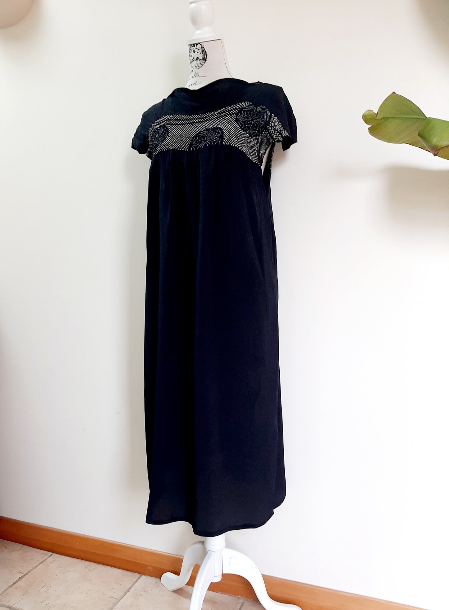 Vintage Kimomo Shibori Silk Dress