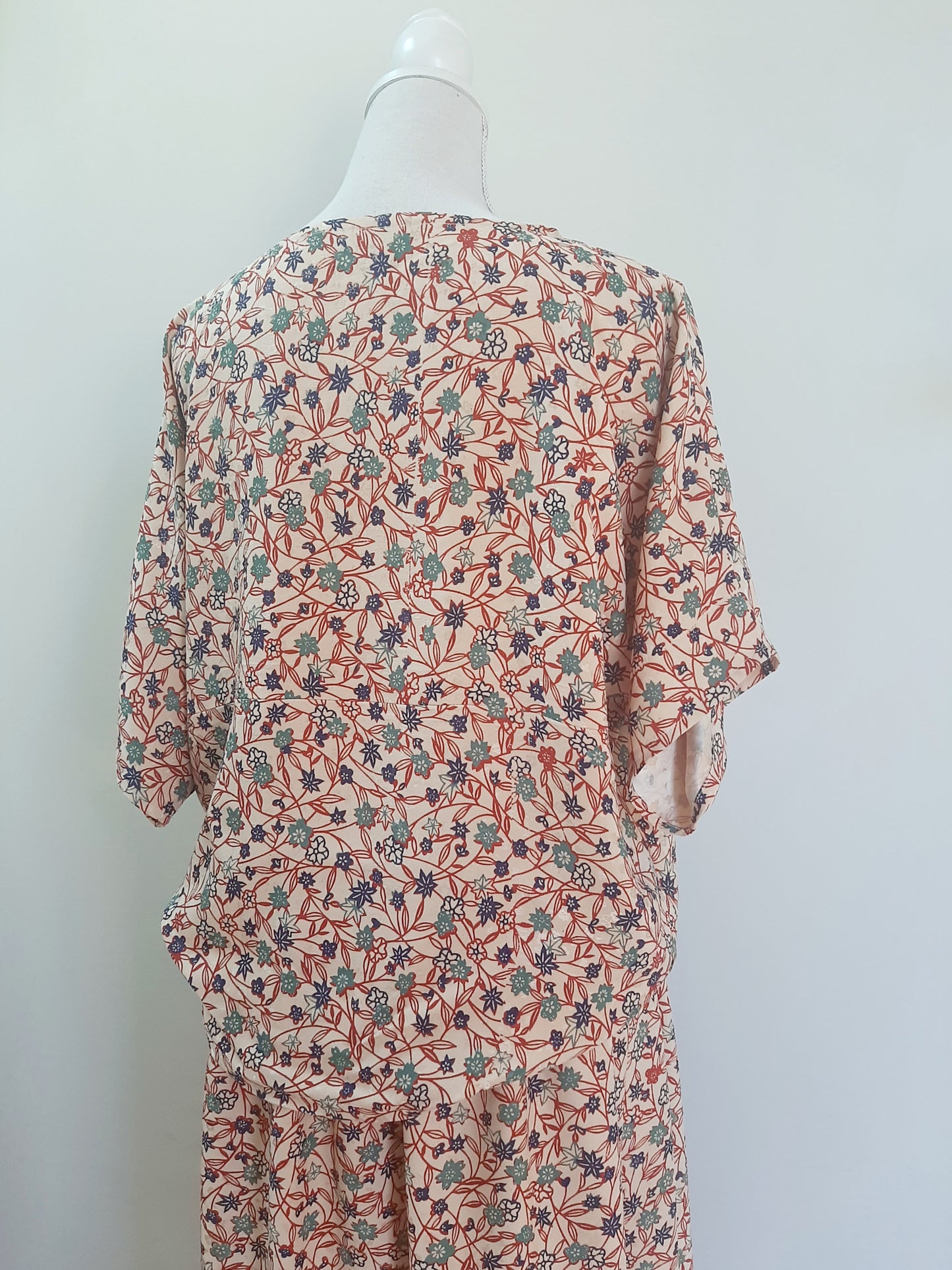 Vintage kimono silk top