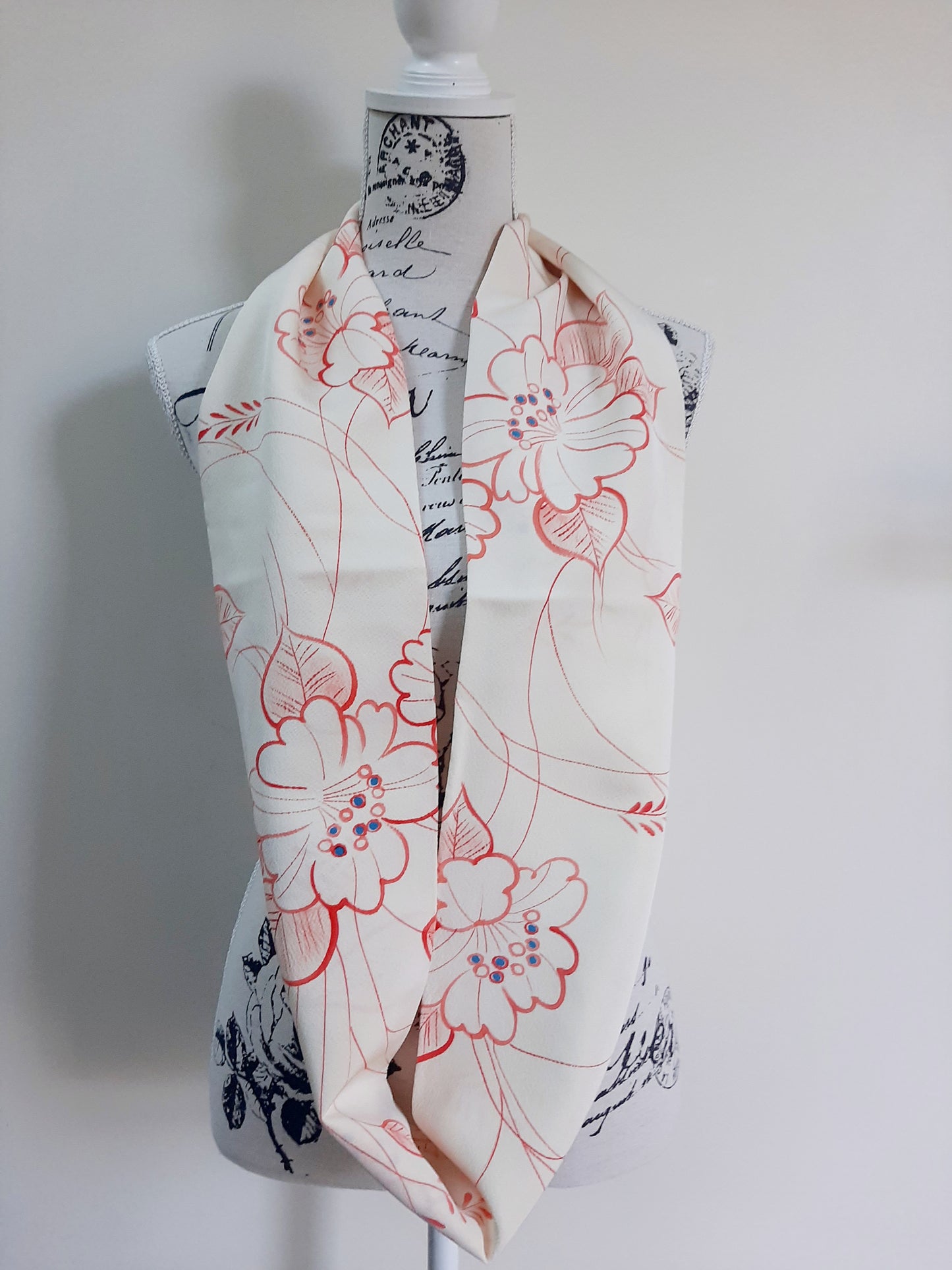 Vintage kimono silk snood