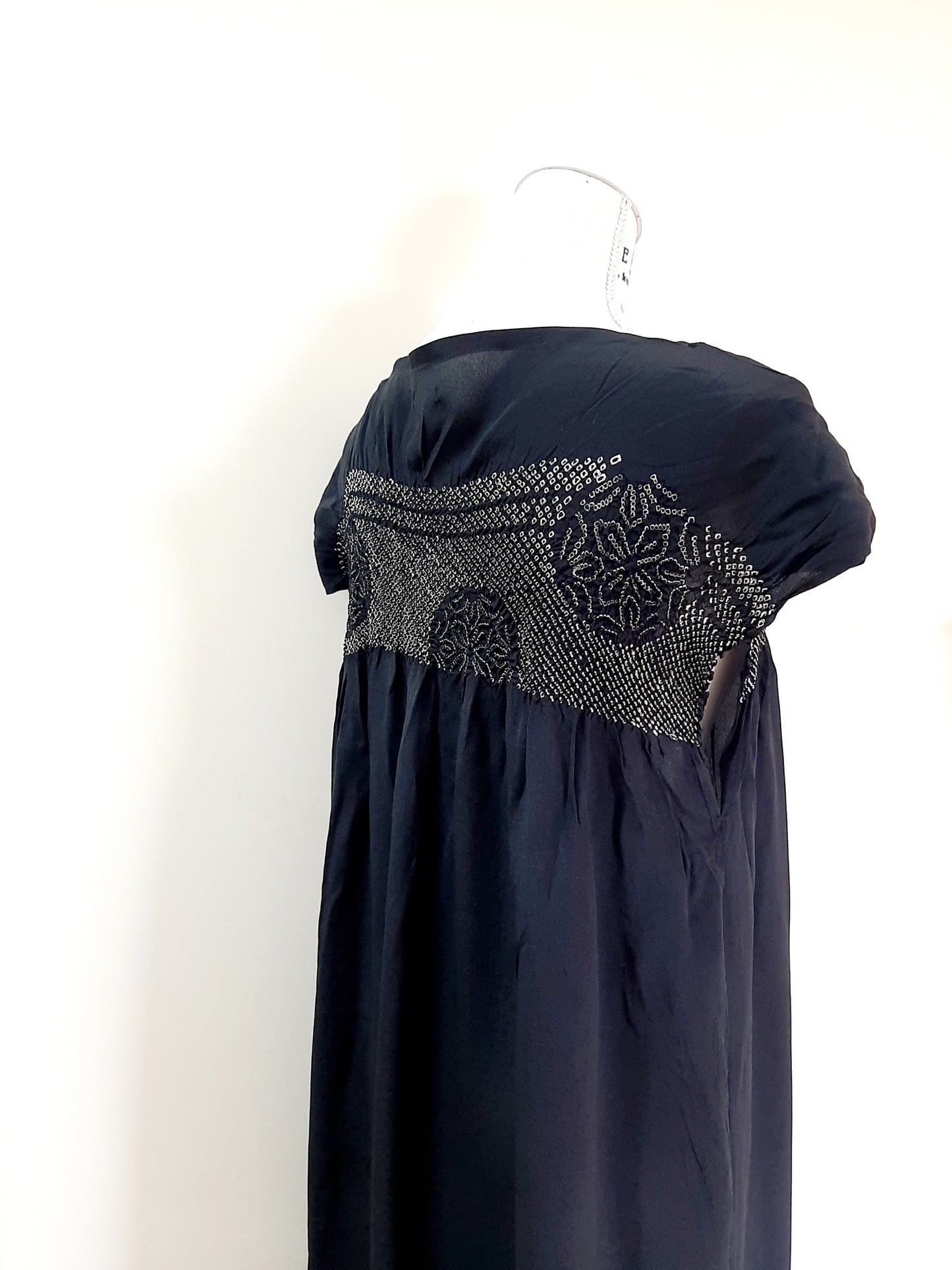 Vintage Kimomo Shibori Silk Dress