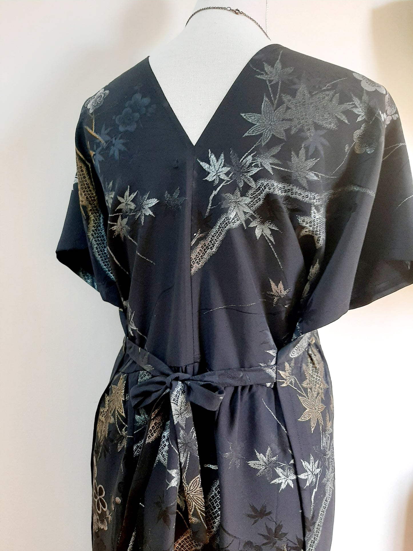 Vintage kimono silk dress