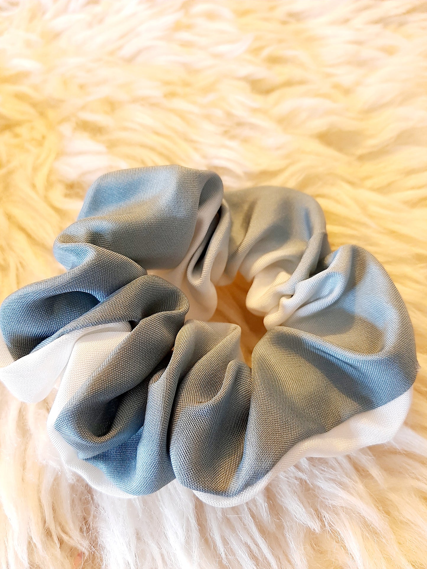 Vintage kimono silk scrunchies