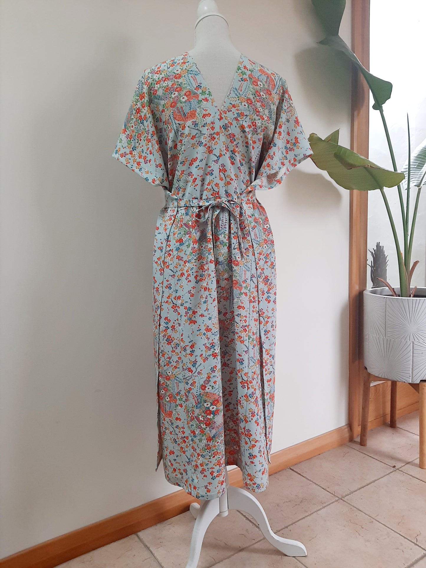 Vintage kimono silk dress
