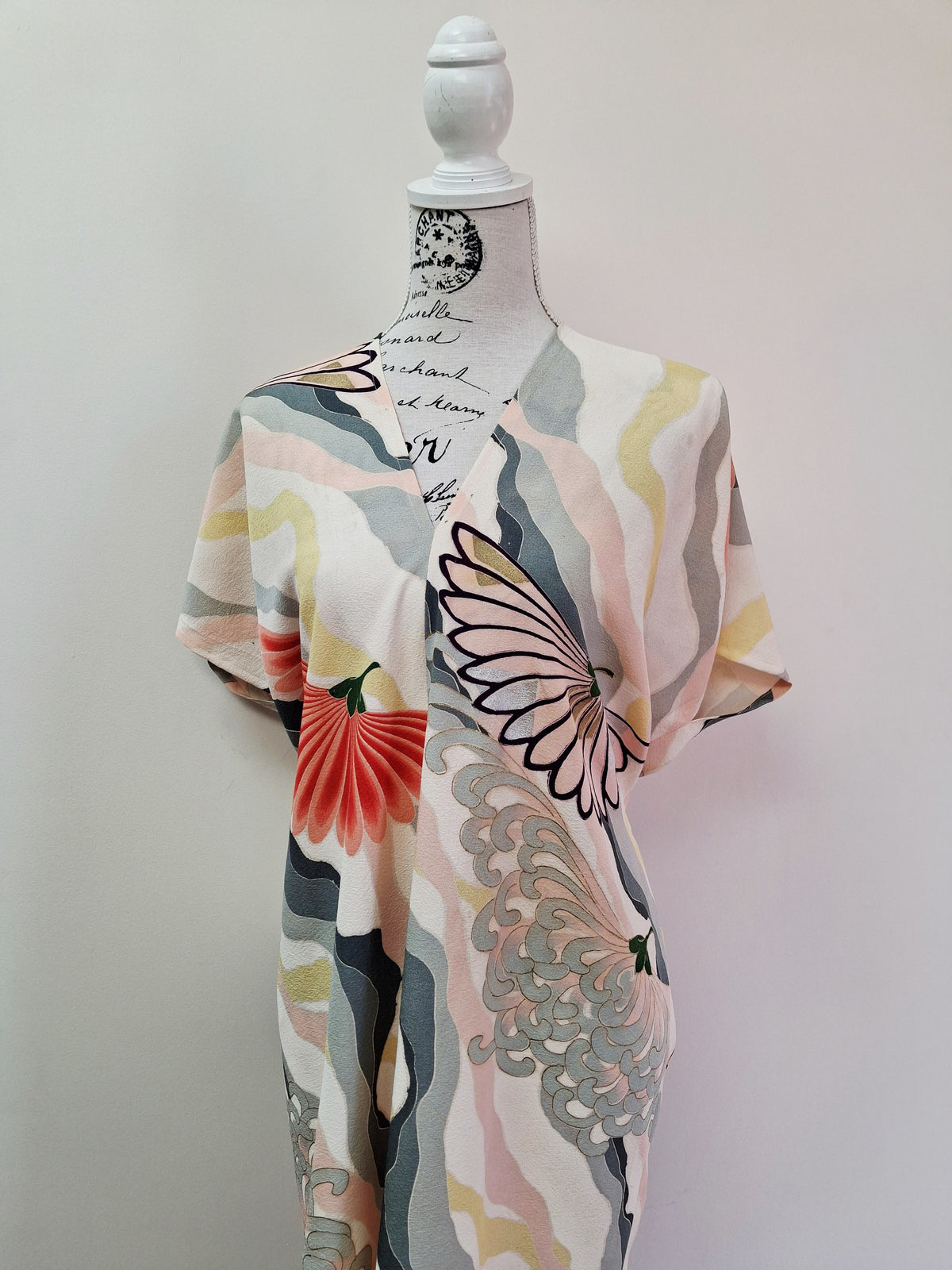 Vintage Kimomo Silk Dress