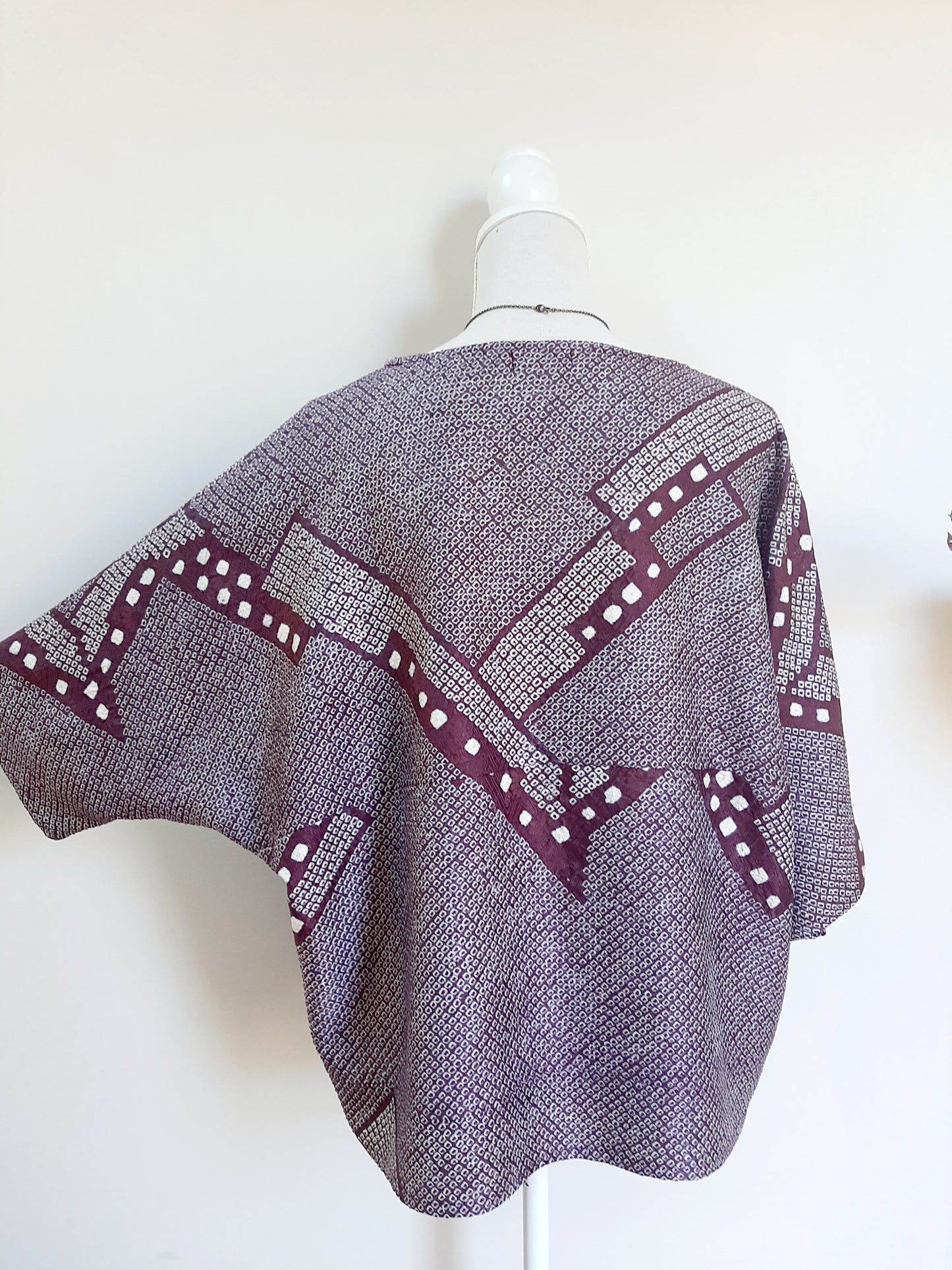 Vintage kimono silk top