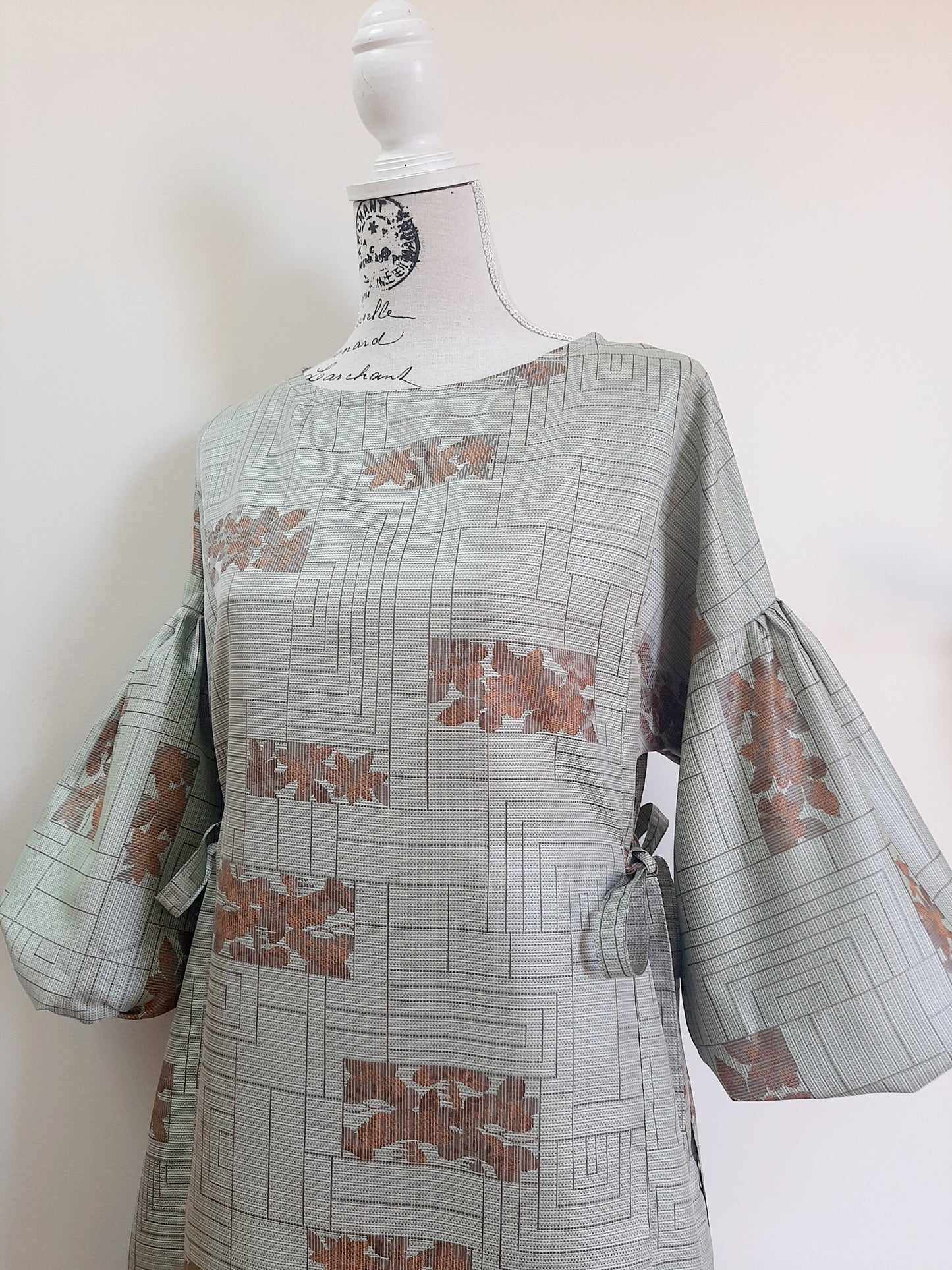 Vintage kimono silk dress