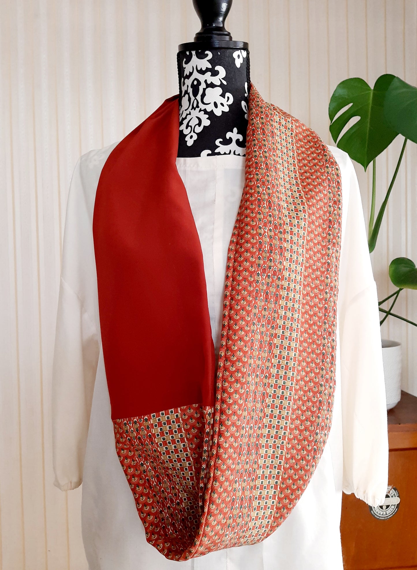 Vintage kimono silk snood