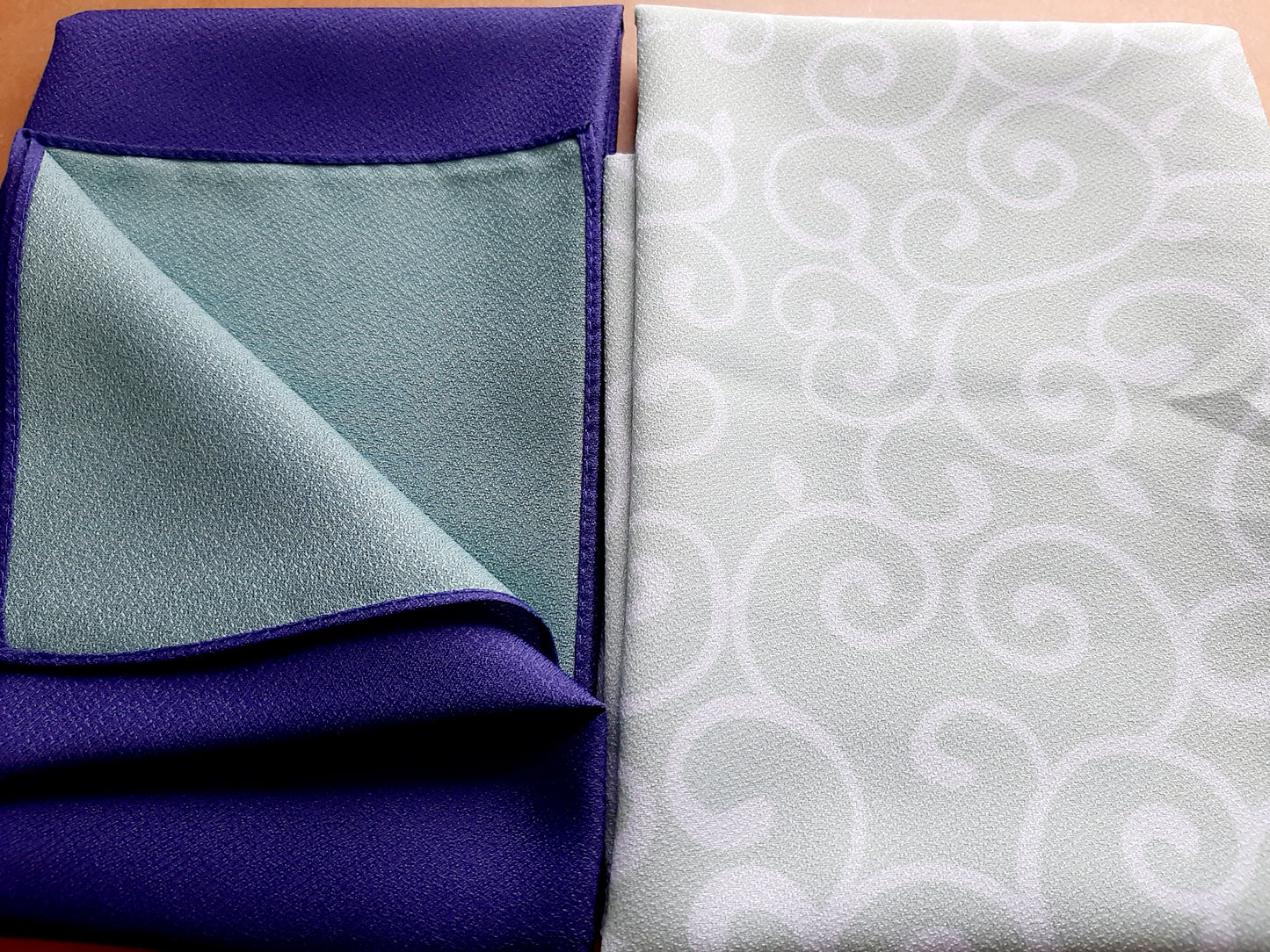 A pair of Furoshiki cloth (B)