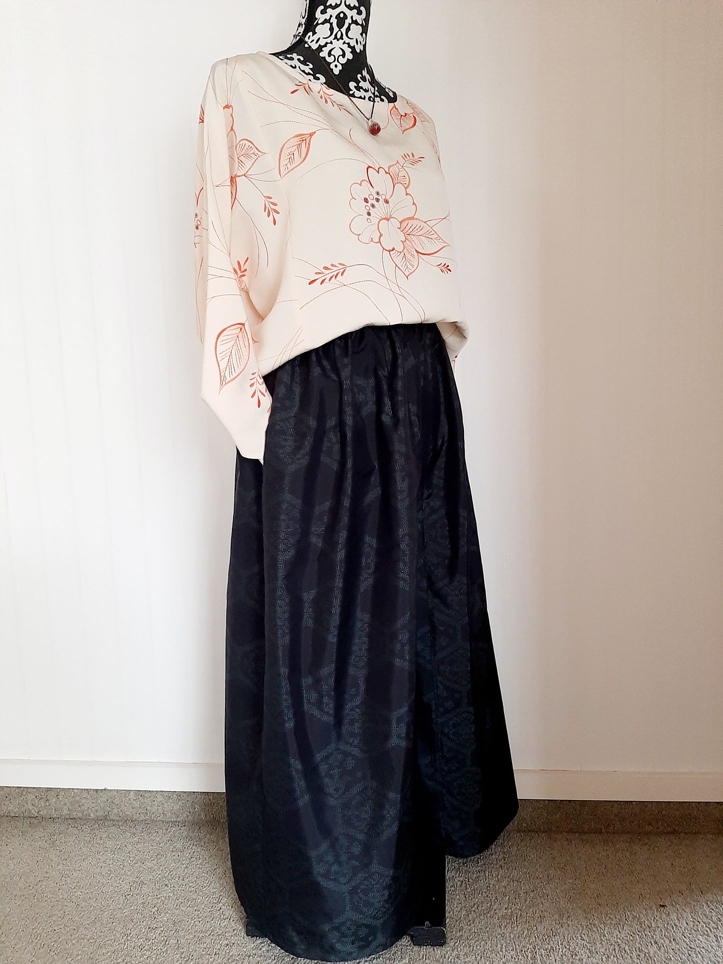 Vintage Kimono Wide Leg Pants