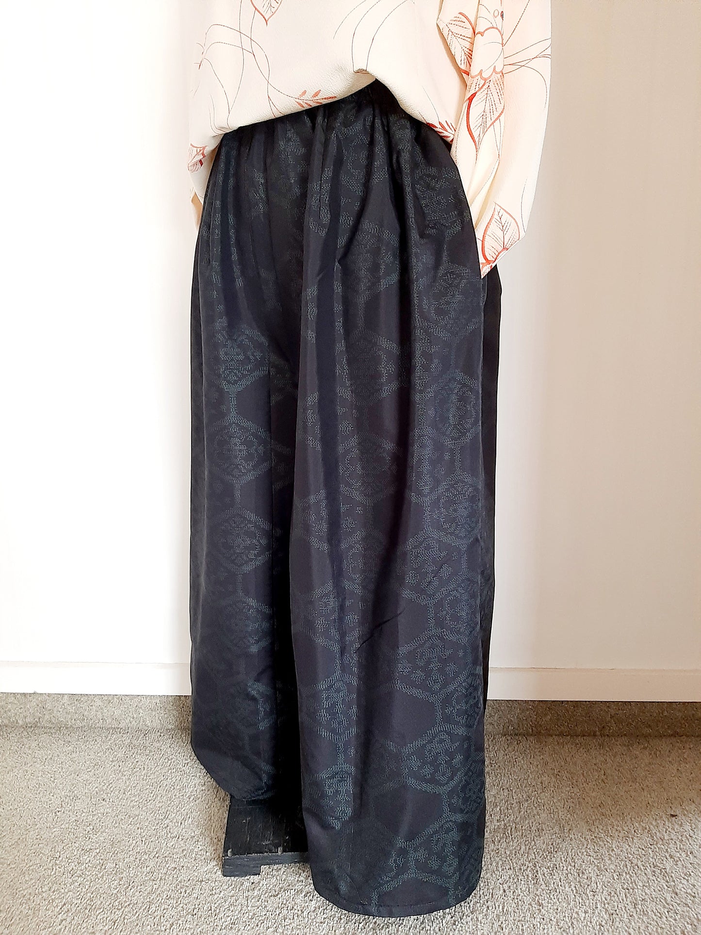 Vintage Kimono Wide Leg Pants
