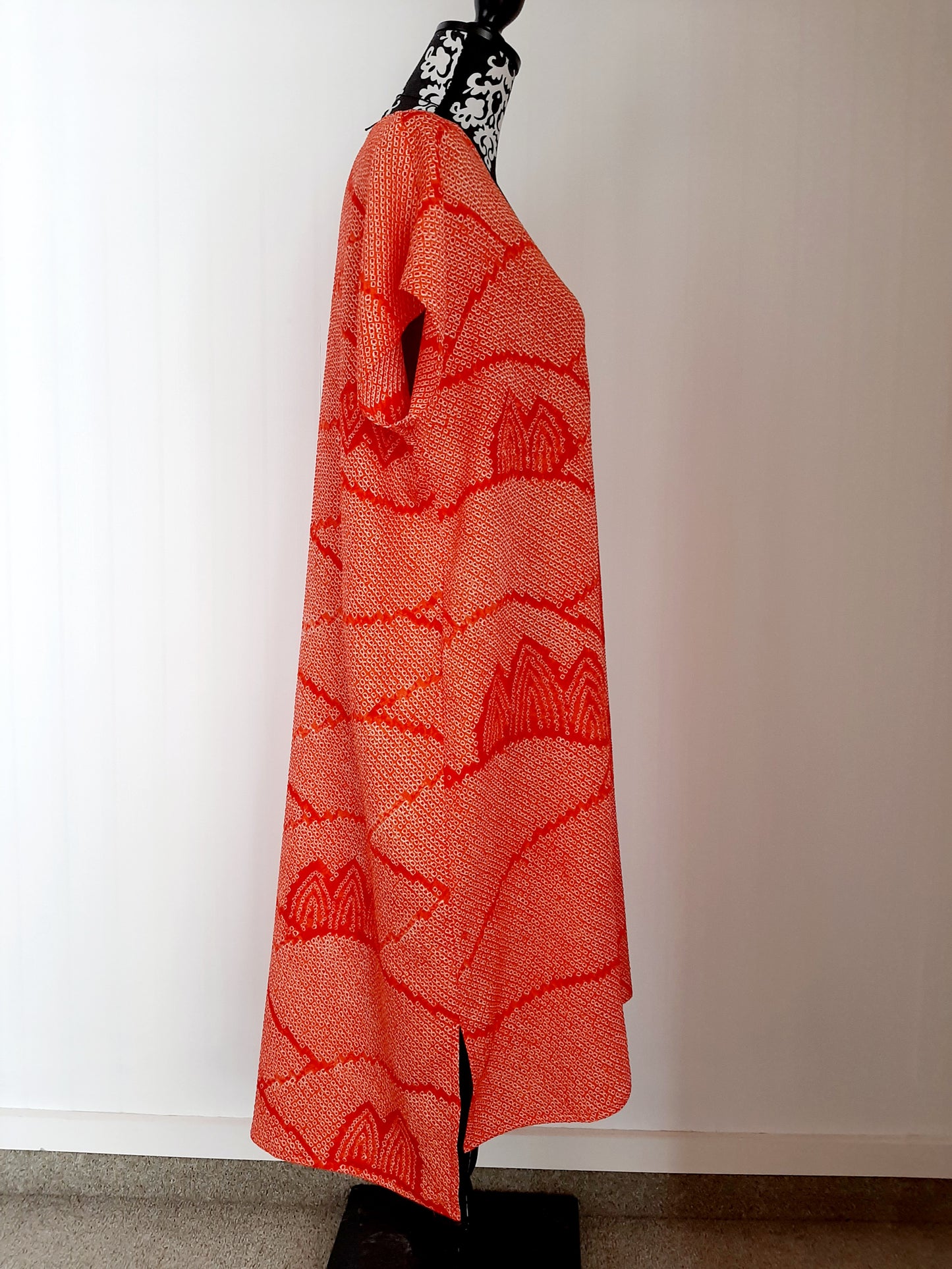 Vintage kimono Shibori silk dress